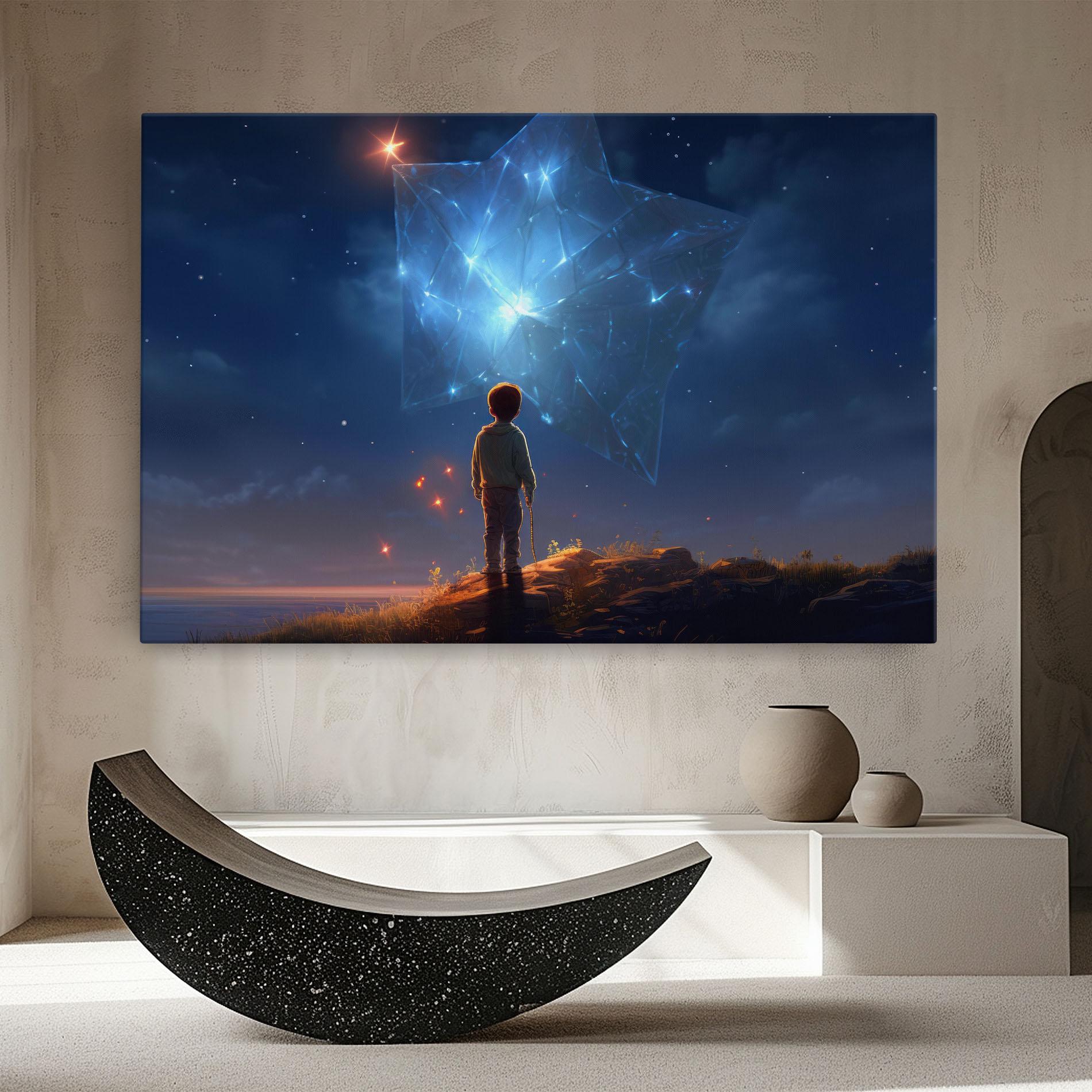 Leinwandbild Blue Star Floating mockup 8