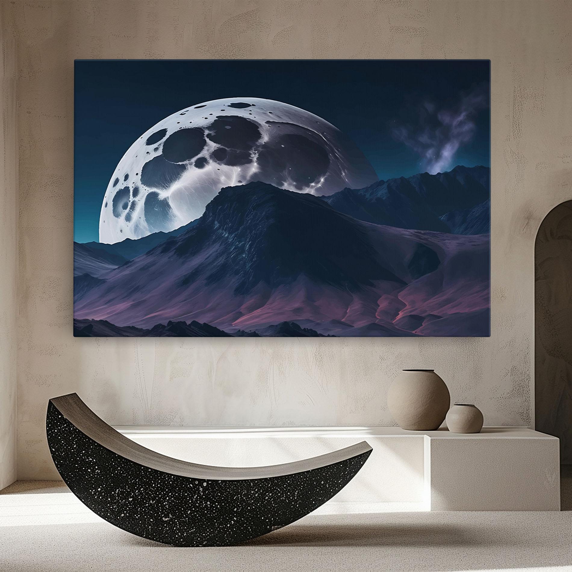 Leinwandbild Full Moon Smoke mockup 8