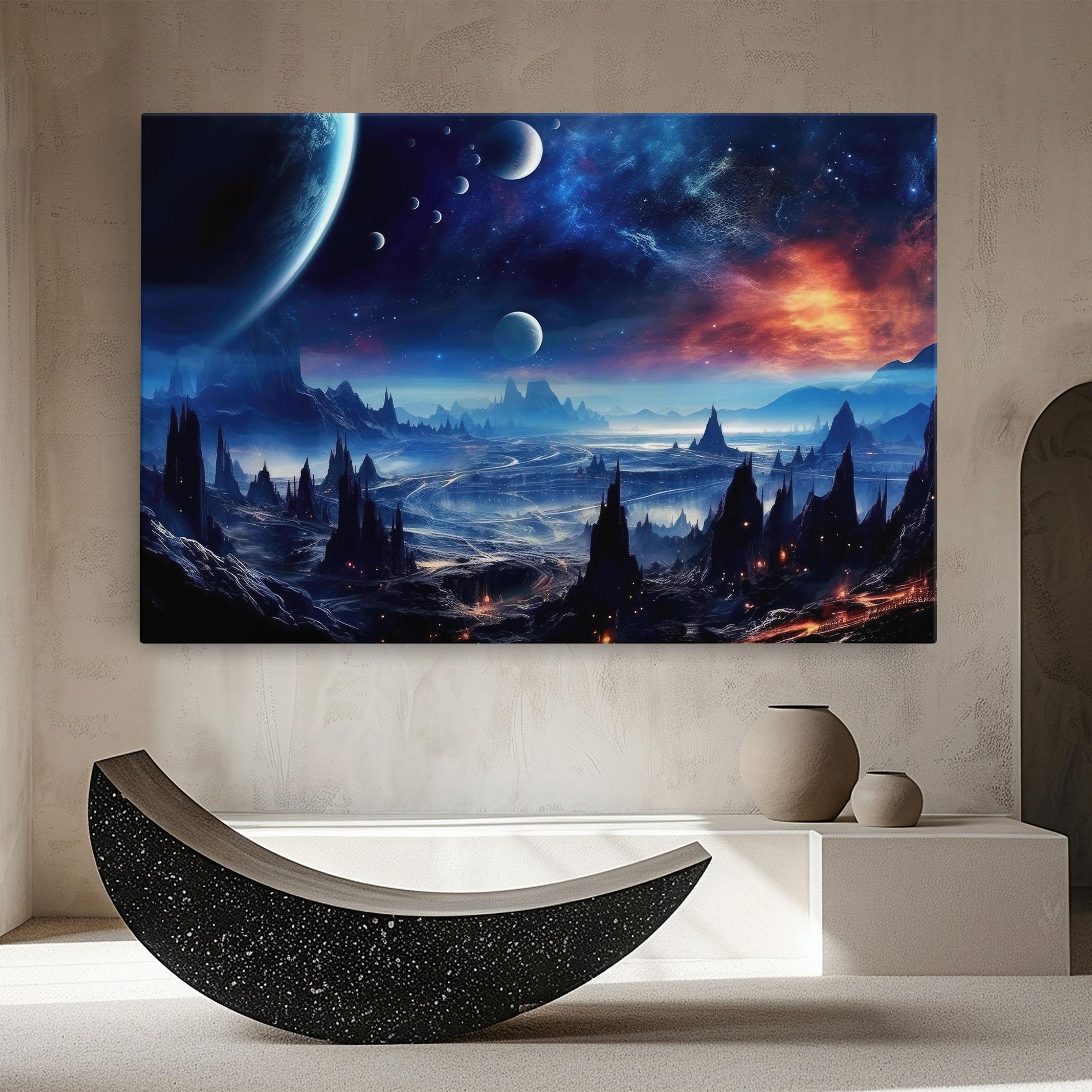 Leinwandbild Planets And Stars mockup 8