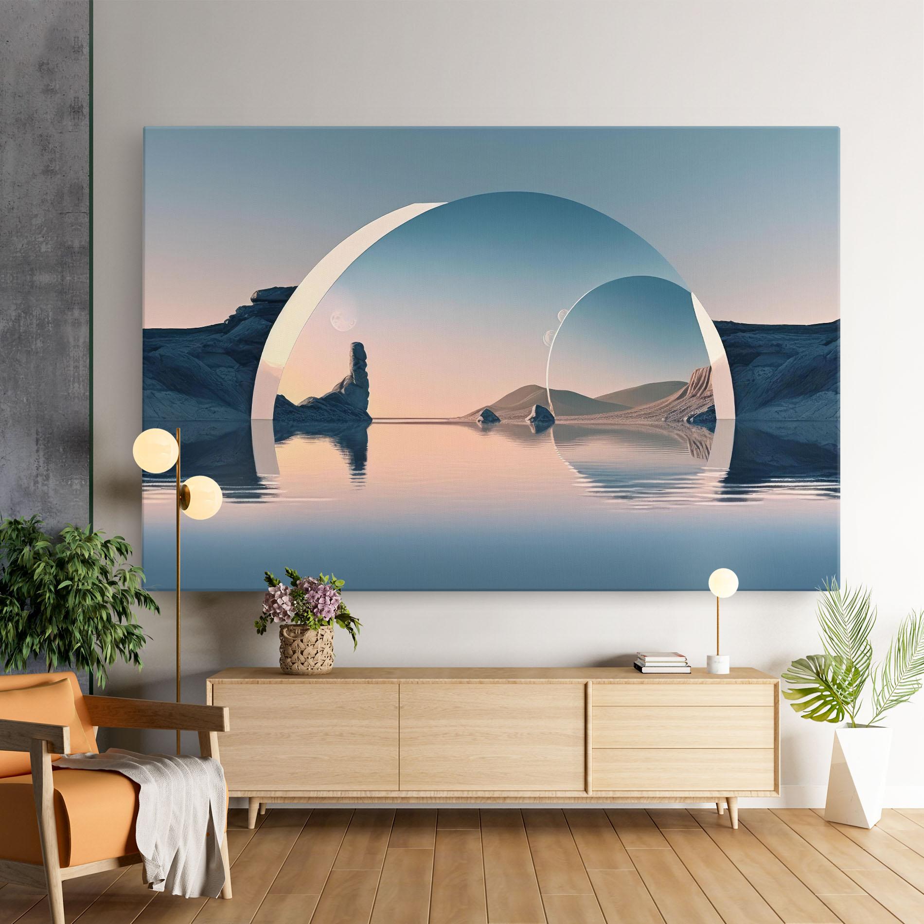 Leinwandbild 3d Fantastic Elements mockup 9
