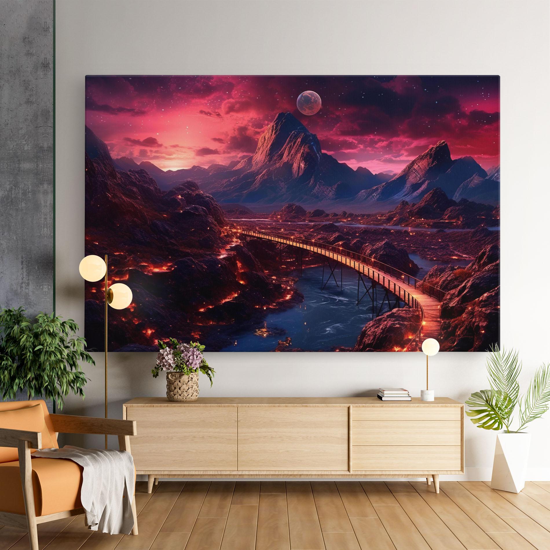 Leinwandbild Interstellar Journey mockup 9