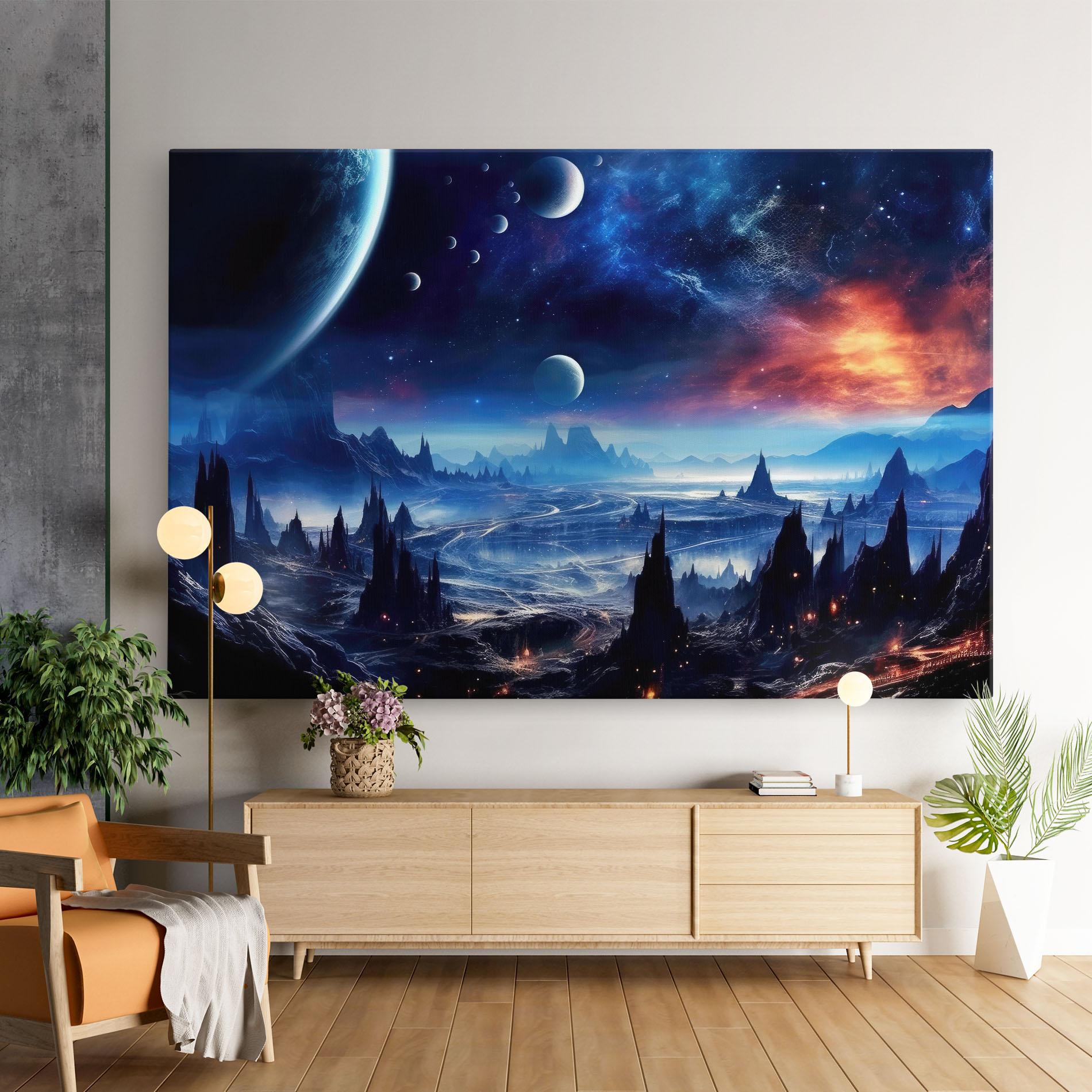 Leinwandbild Planets And Stars mockup 9