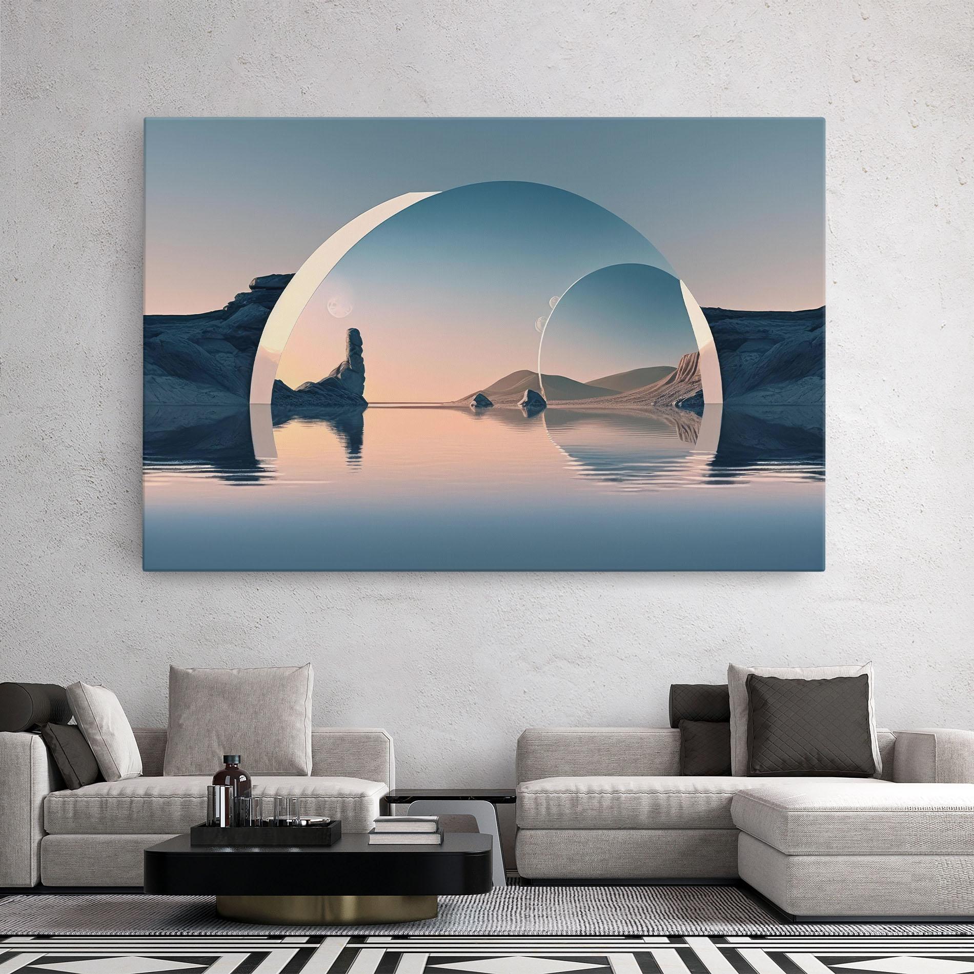 Leinwandbild 3d Fantastic Elements mockup 2