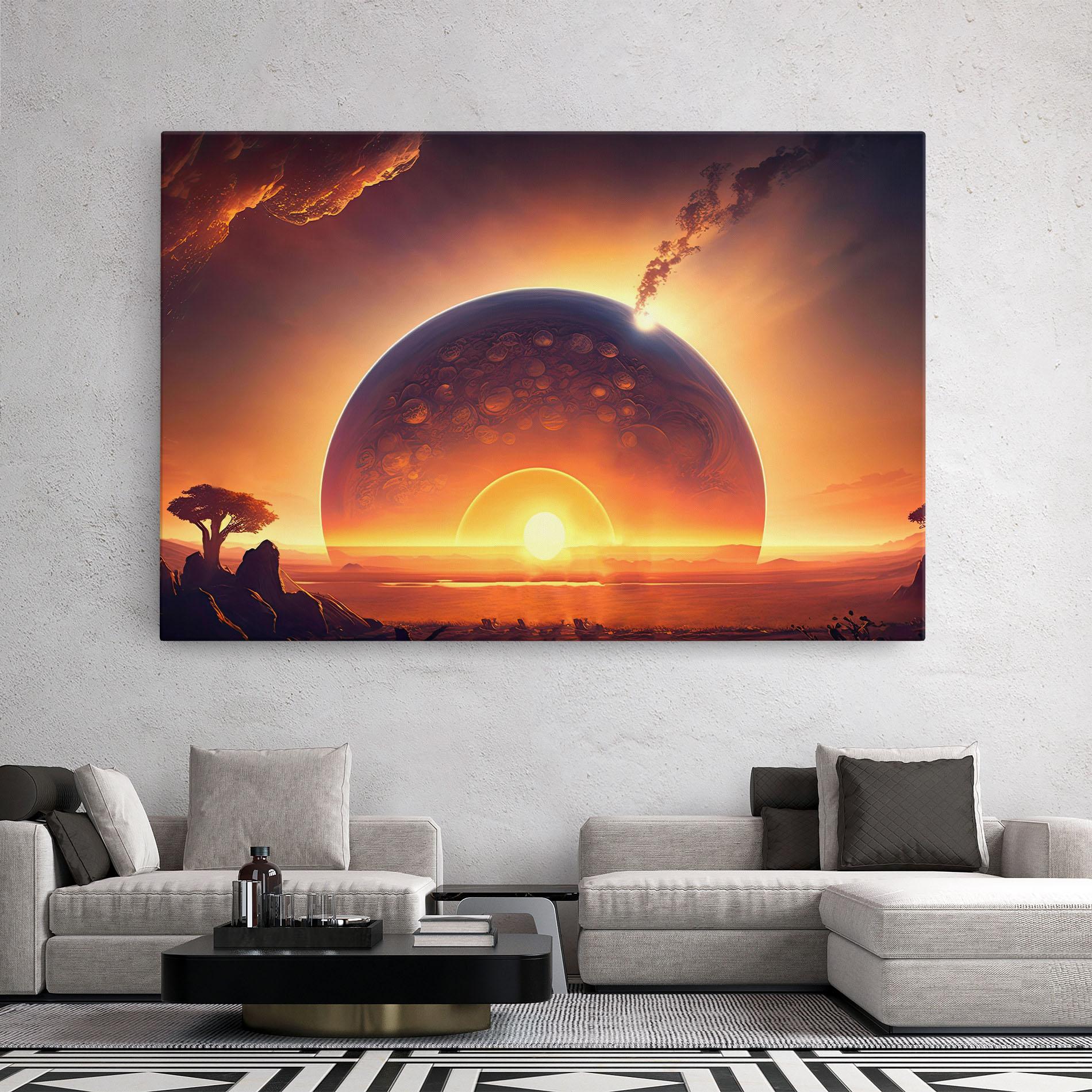 Leinwandbild Abstract Fantasy Science mockup 2