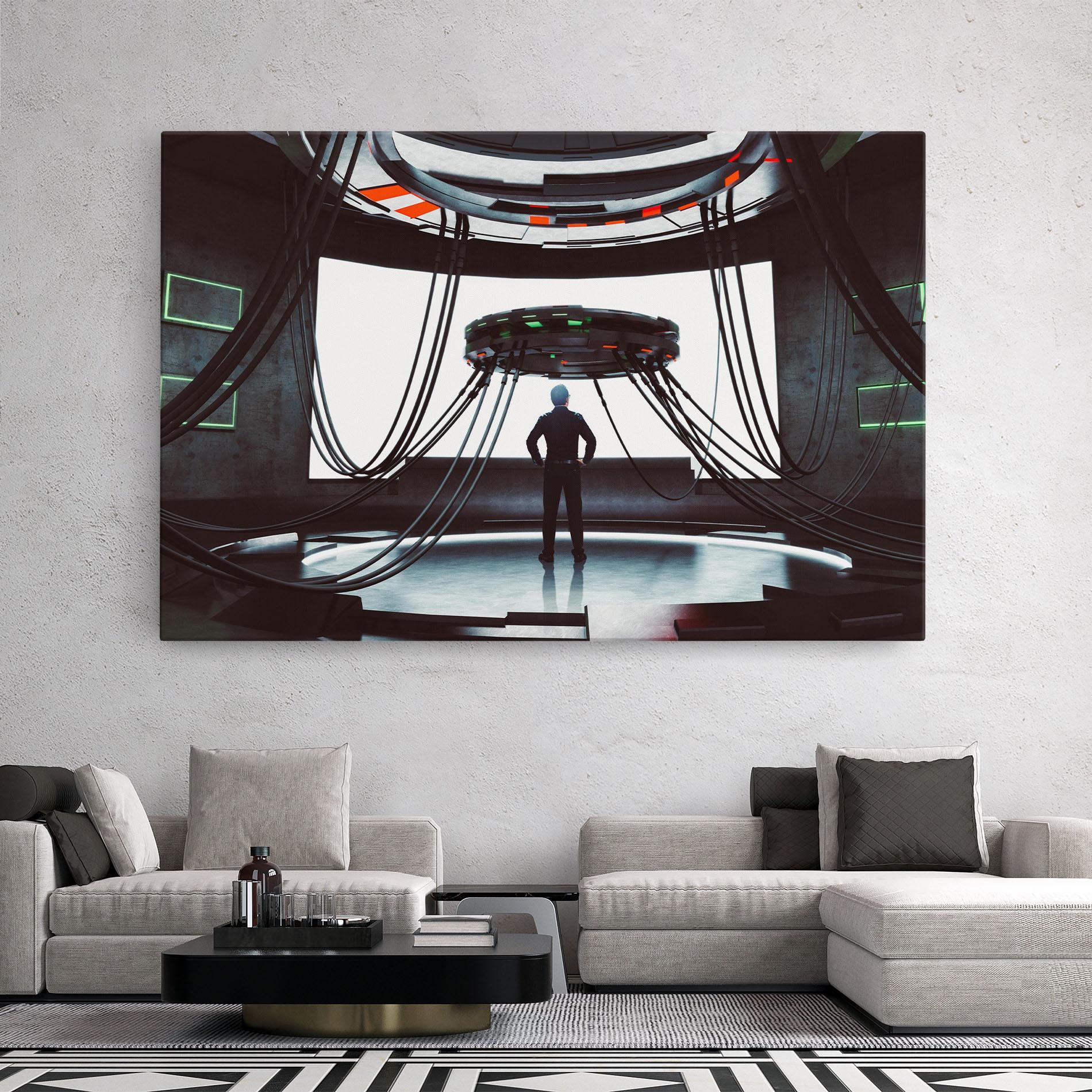 Leinwandbild Cyber Chronicle mockup 2