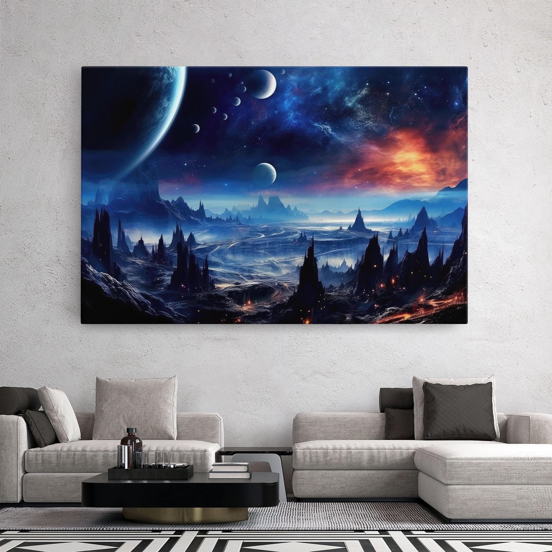 Leinwandbild Planets And Stars mockup 2