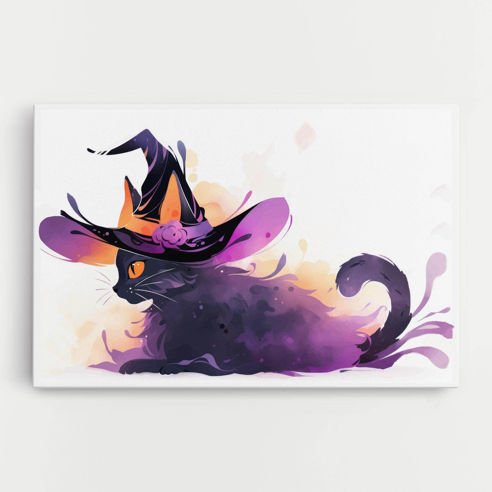 Leinwandbild Cat Witch mockup 0