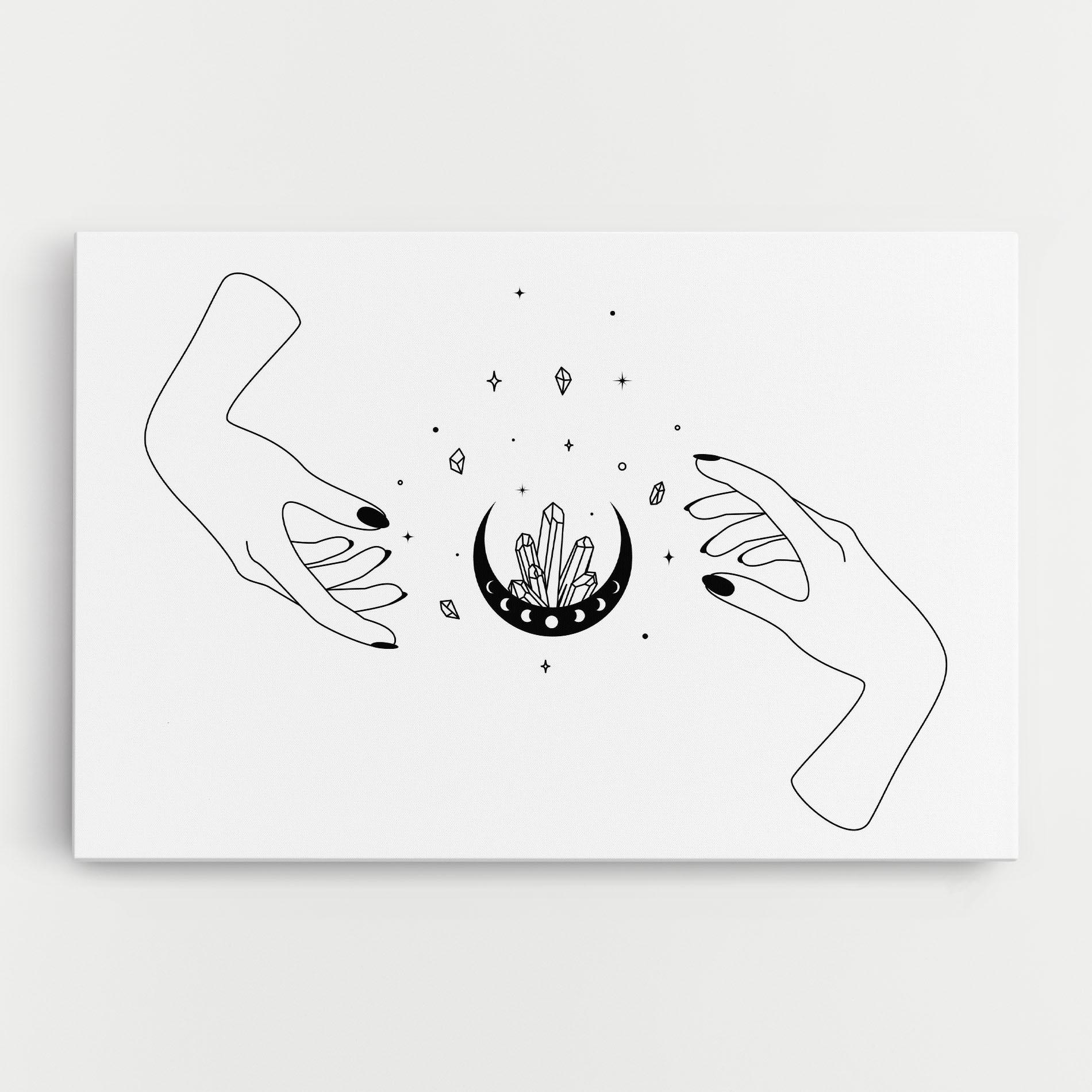 Leinwandbild Crystal Hand mockup 0