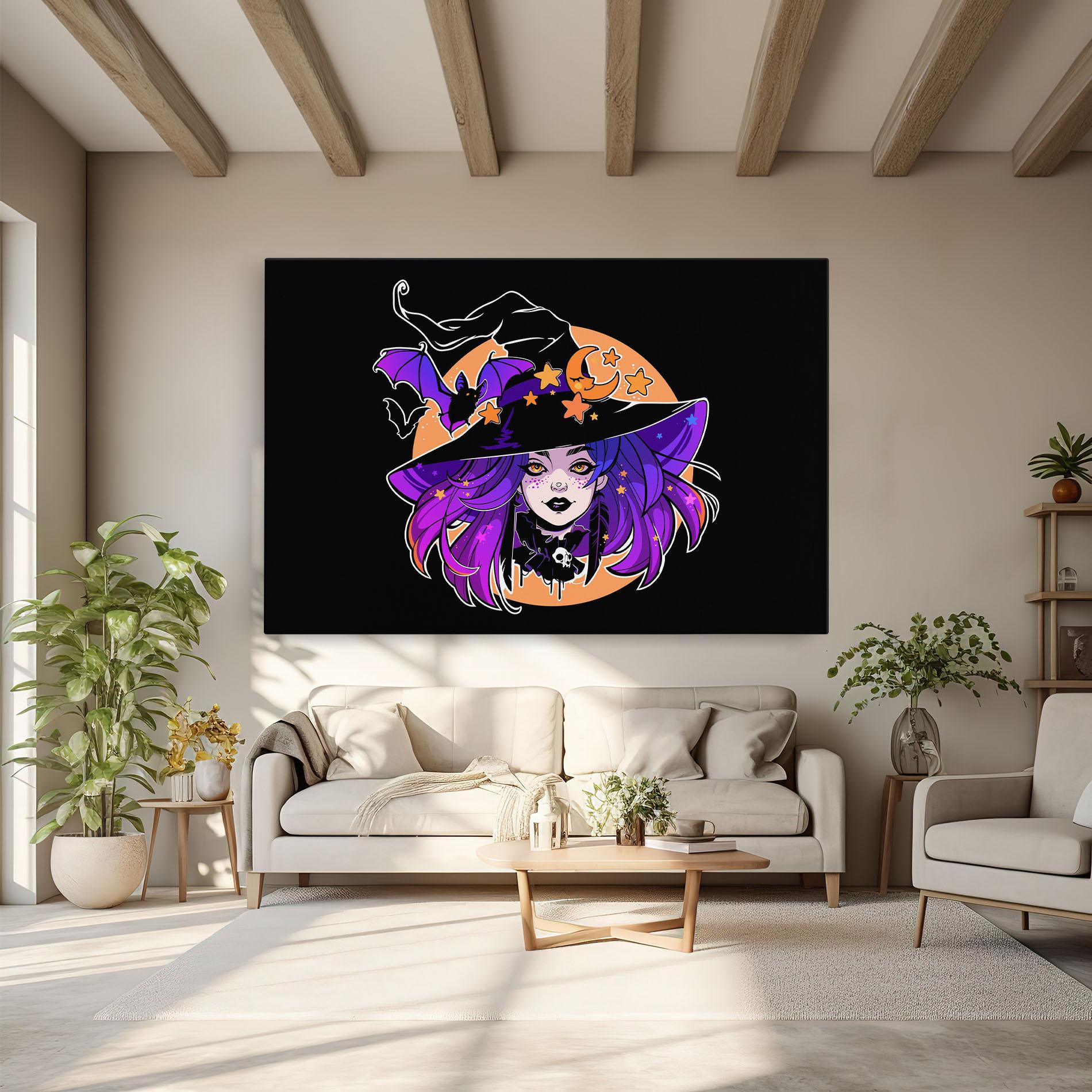 Leinwandbild Purple Witch mockup 6