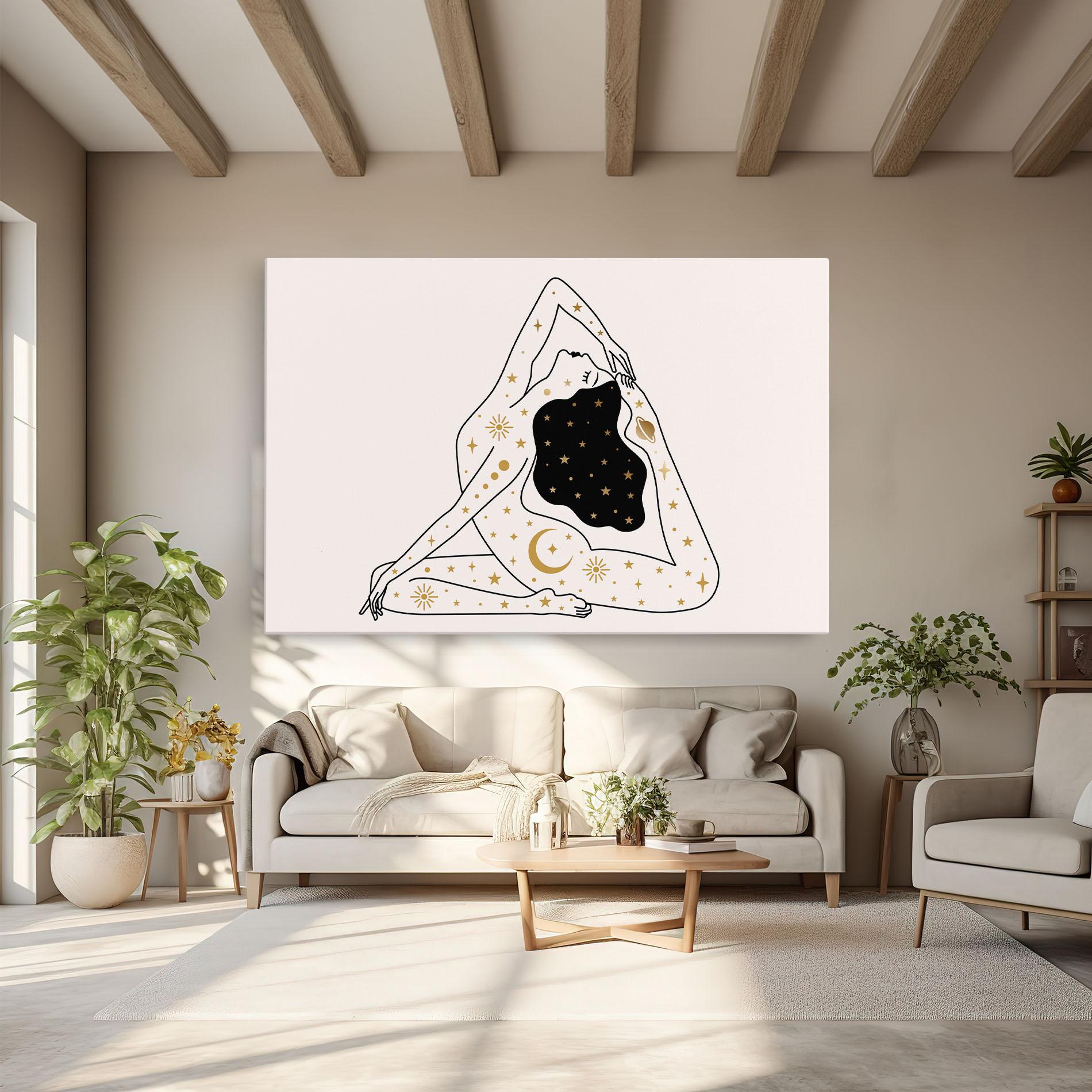 Leinwandbild Stars Witch mockup 6