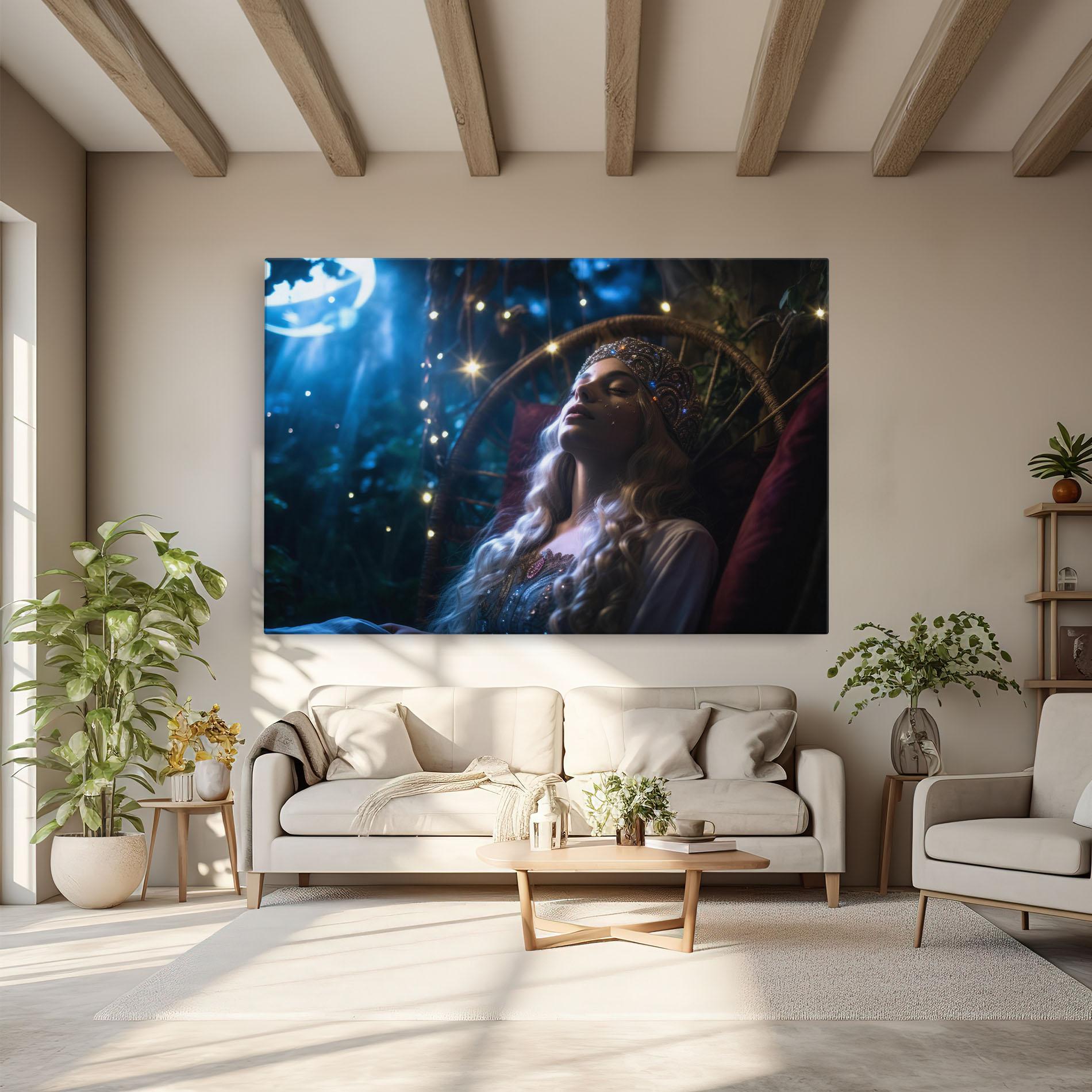 Leinwandbild Witch Sleeping mockup 6