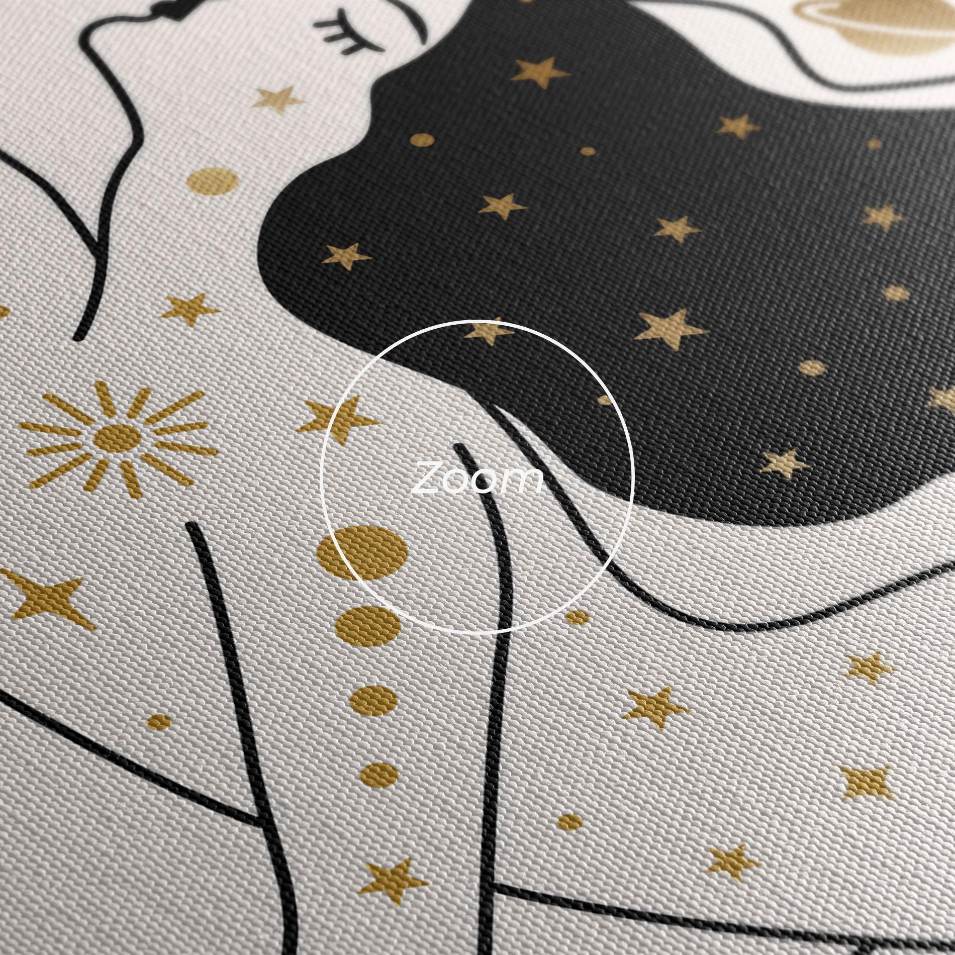 Leinwandbild Stars Witch mockup 3