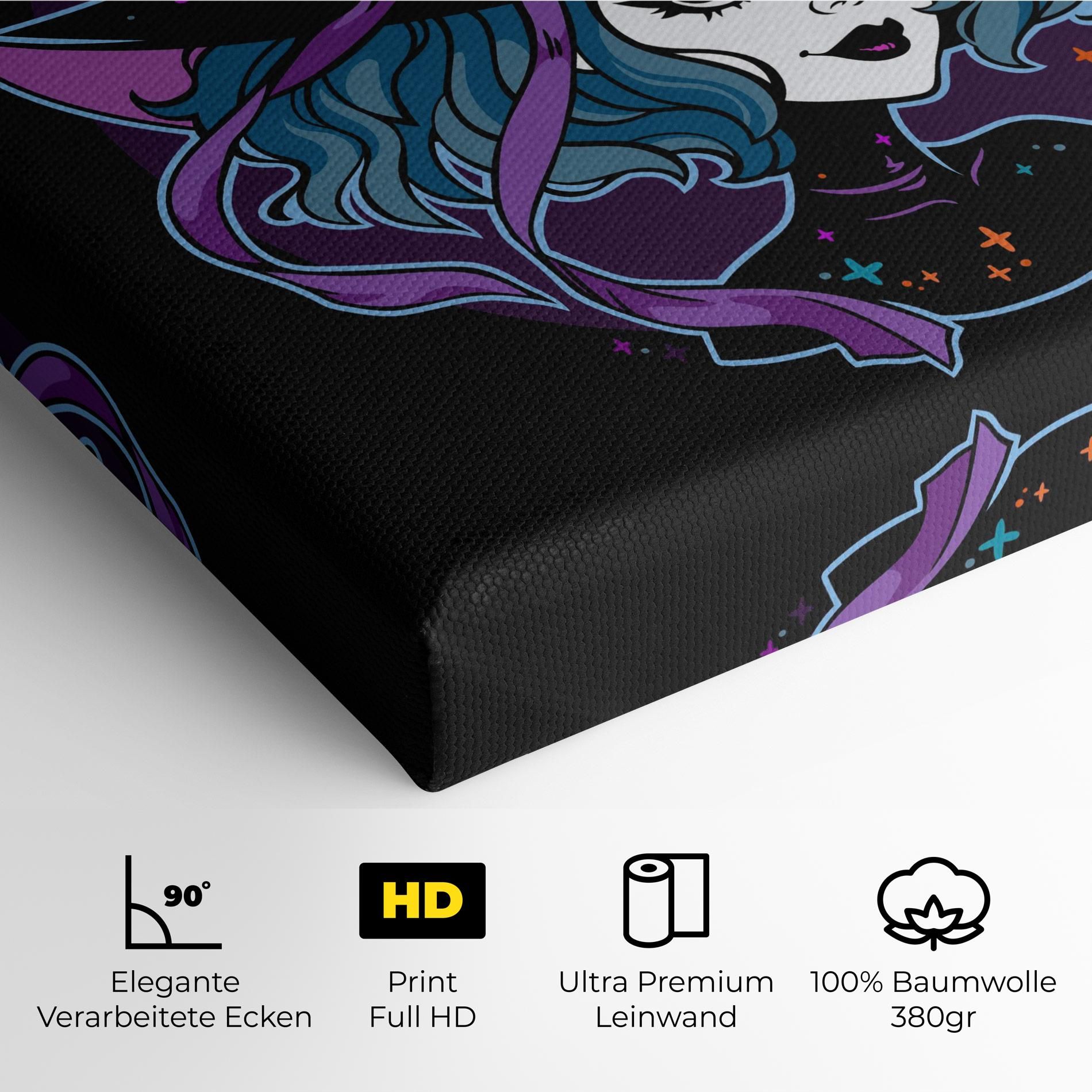 Cute Purple Witch mockup 4