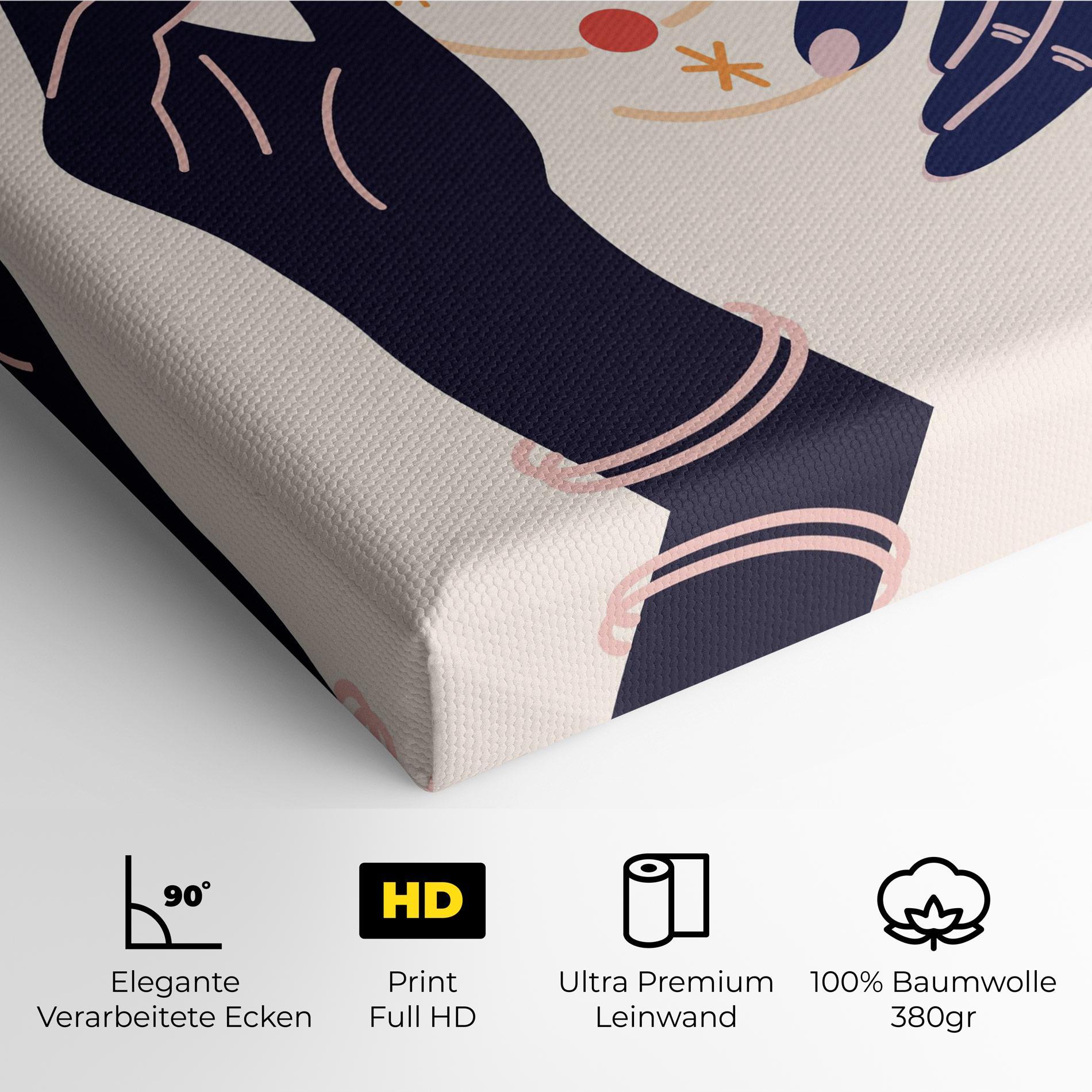 Leinwandbild Magic Purple Hands mockup 4