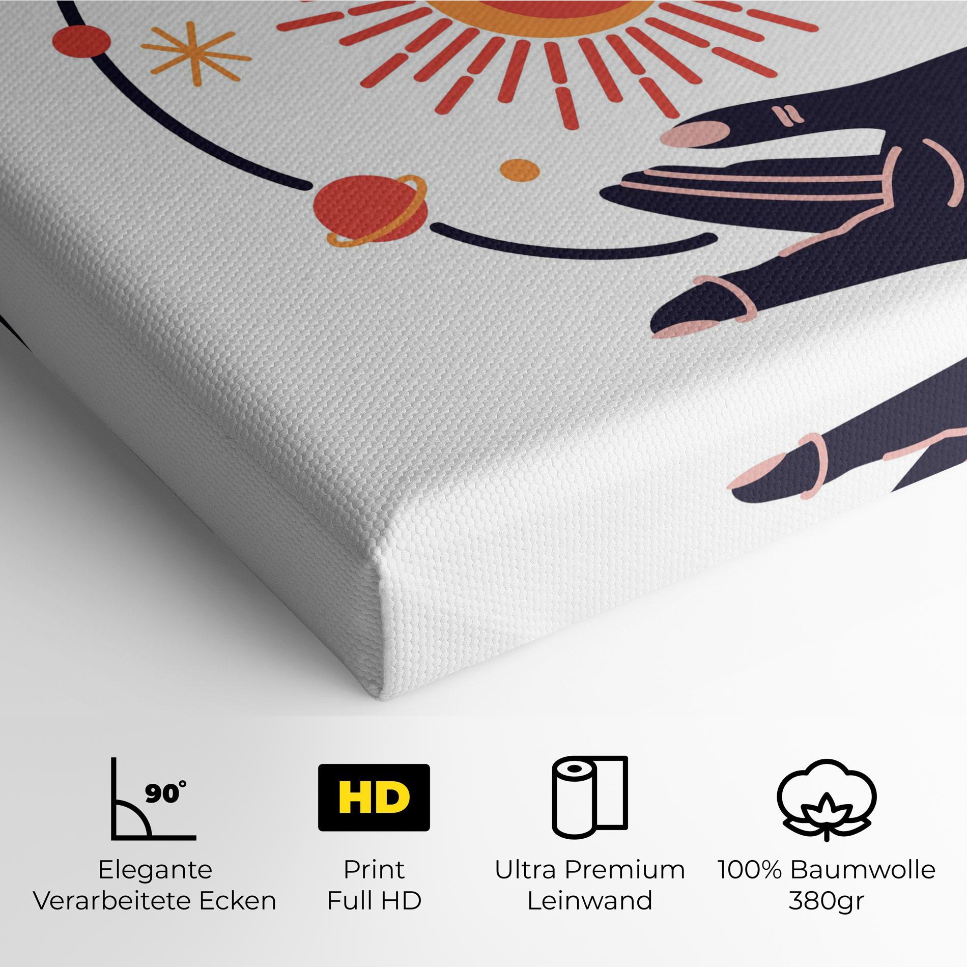 Leinwandbild Purple Magic Hands mockup 4