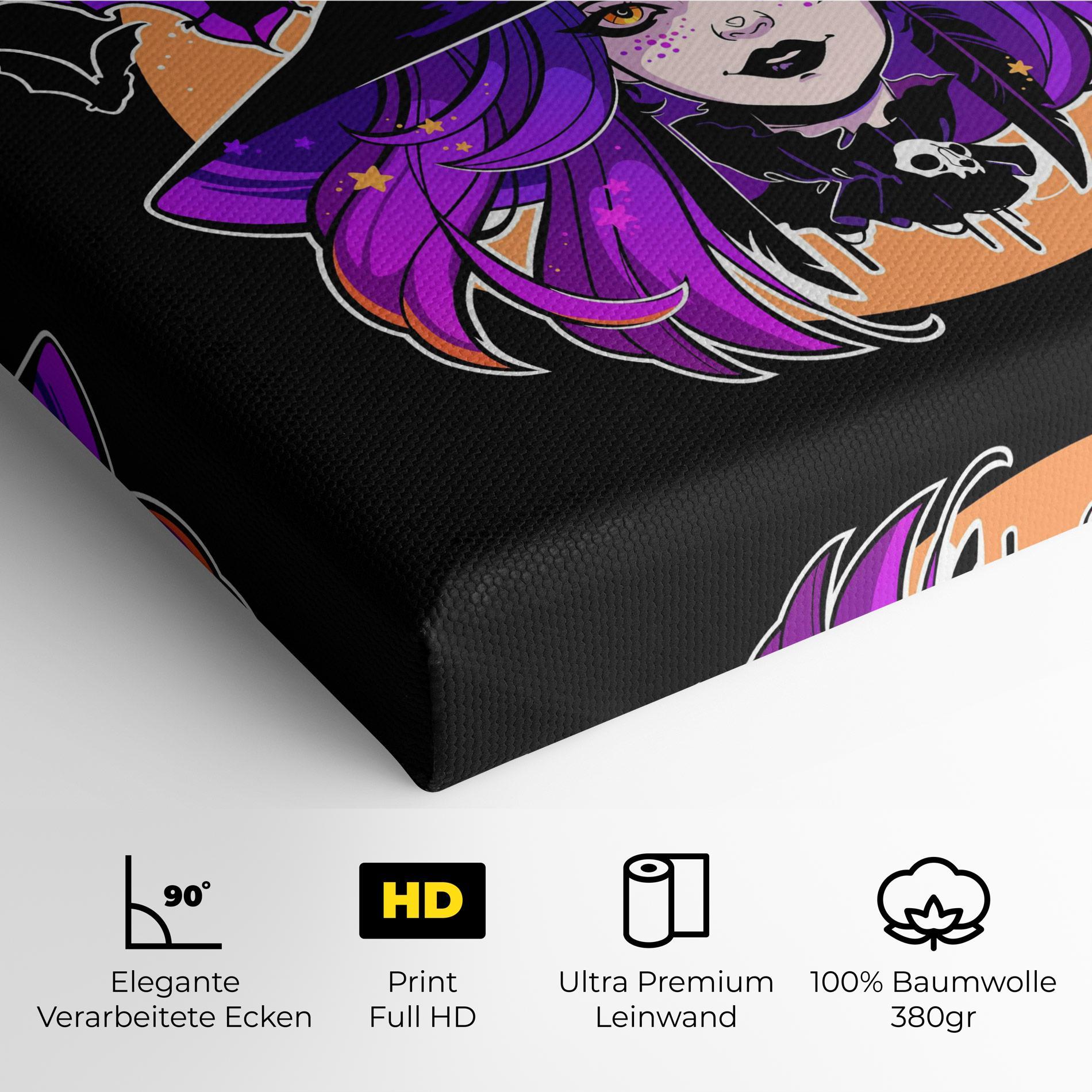 Leinwandbild Purple Witch mockup 4