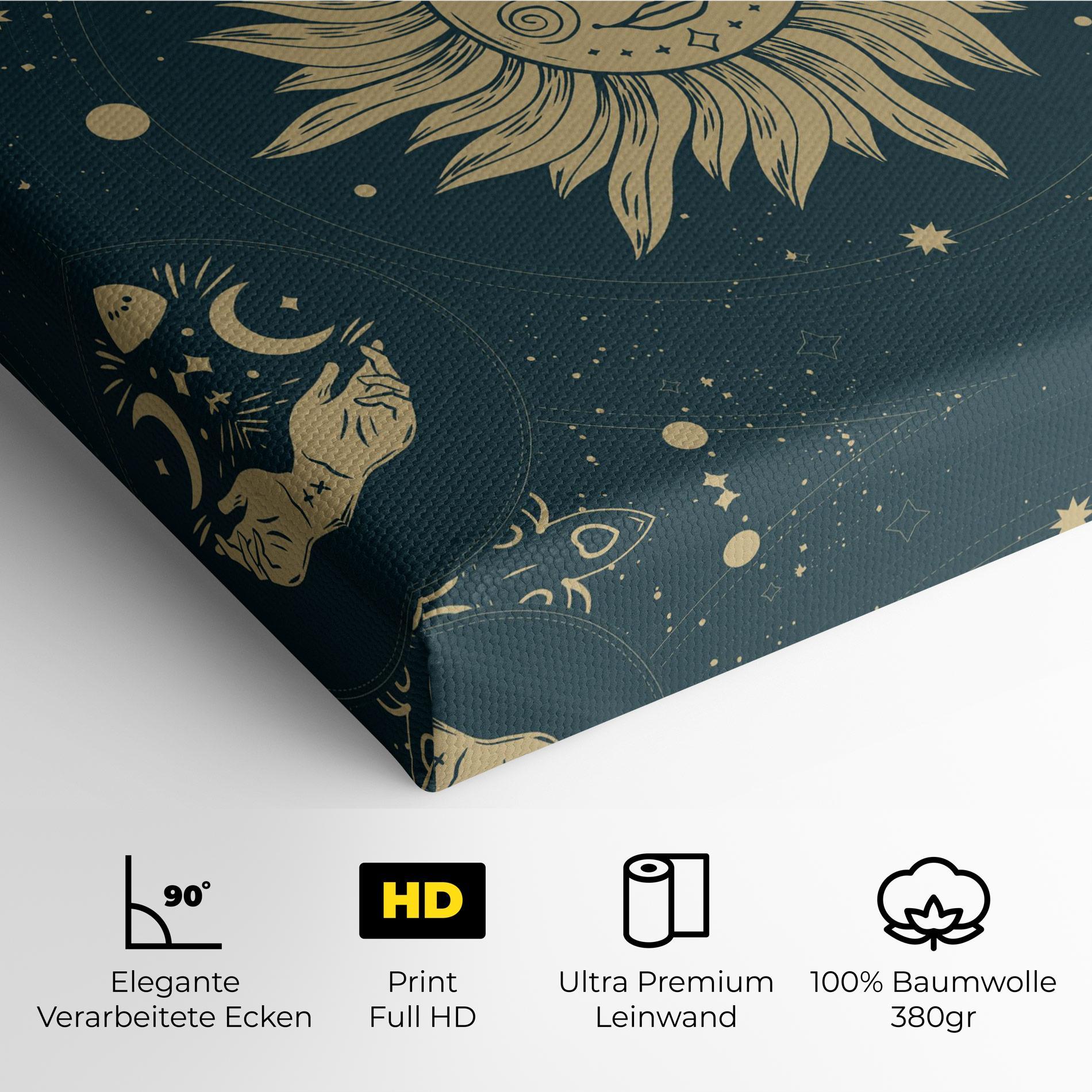 Leinwandbild Sun Face Magic mockup 4