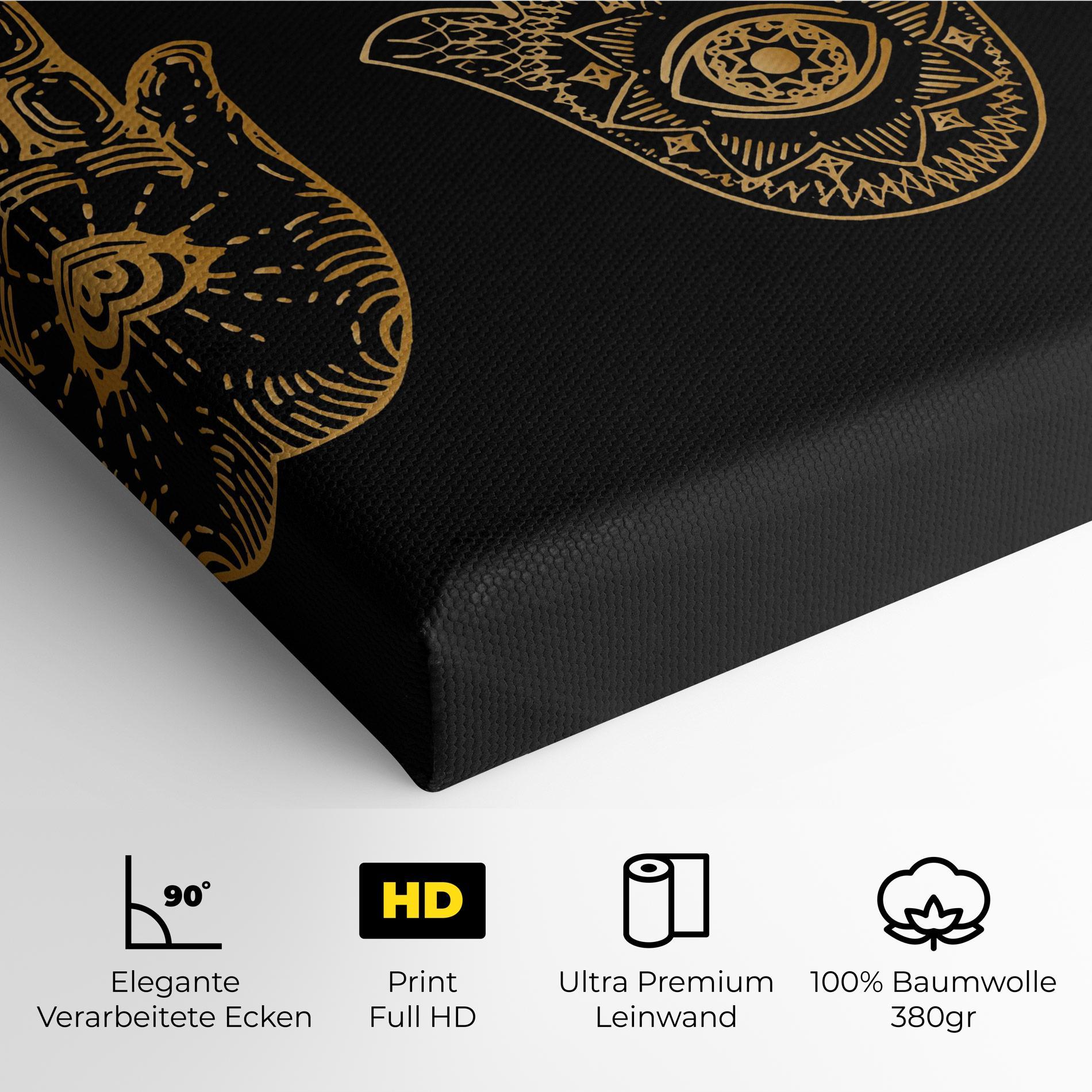 Leinwandbild Witch Gold Hands mockup 4