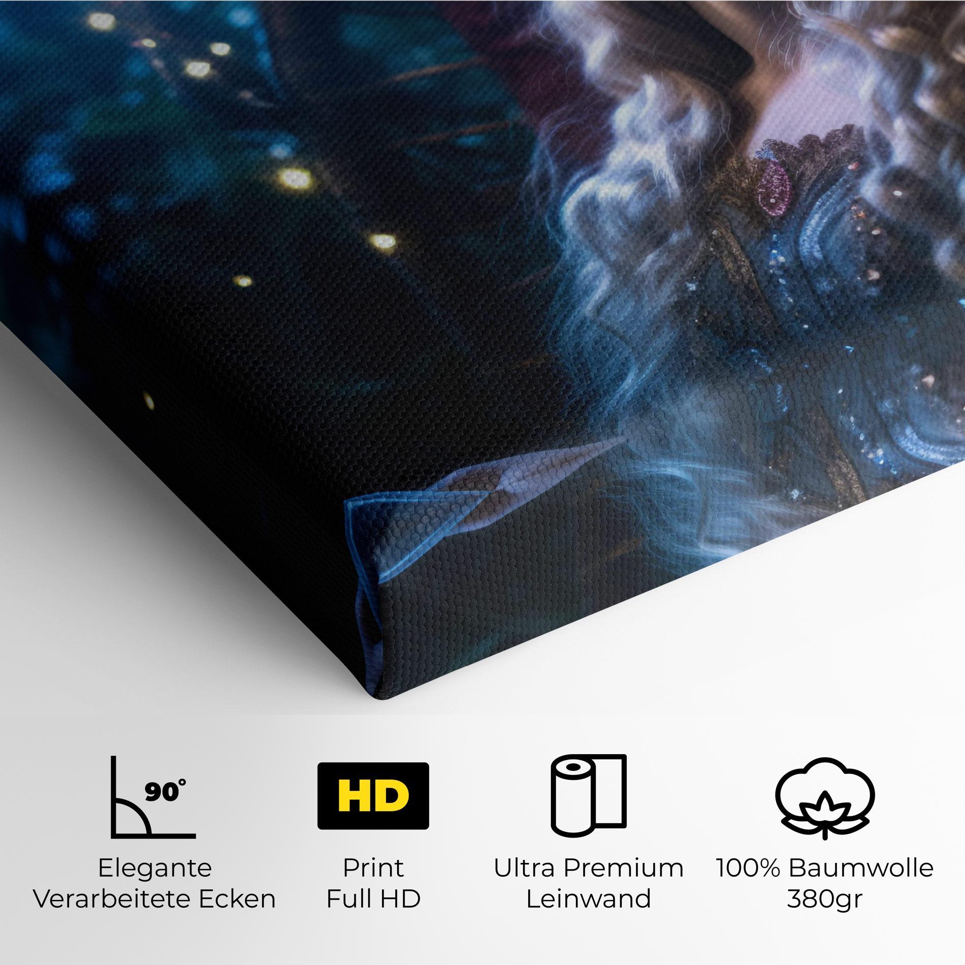 Leinwandbild Witch Sleeping mockup 4