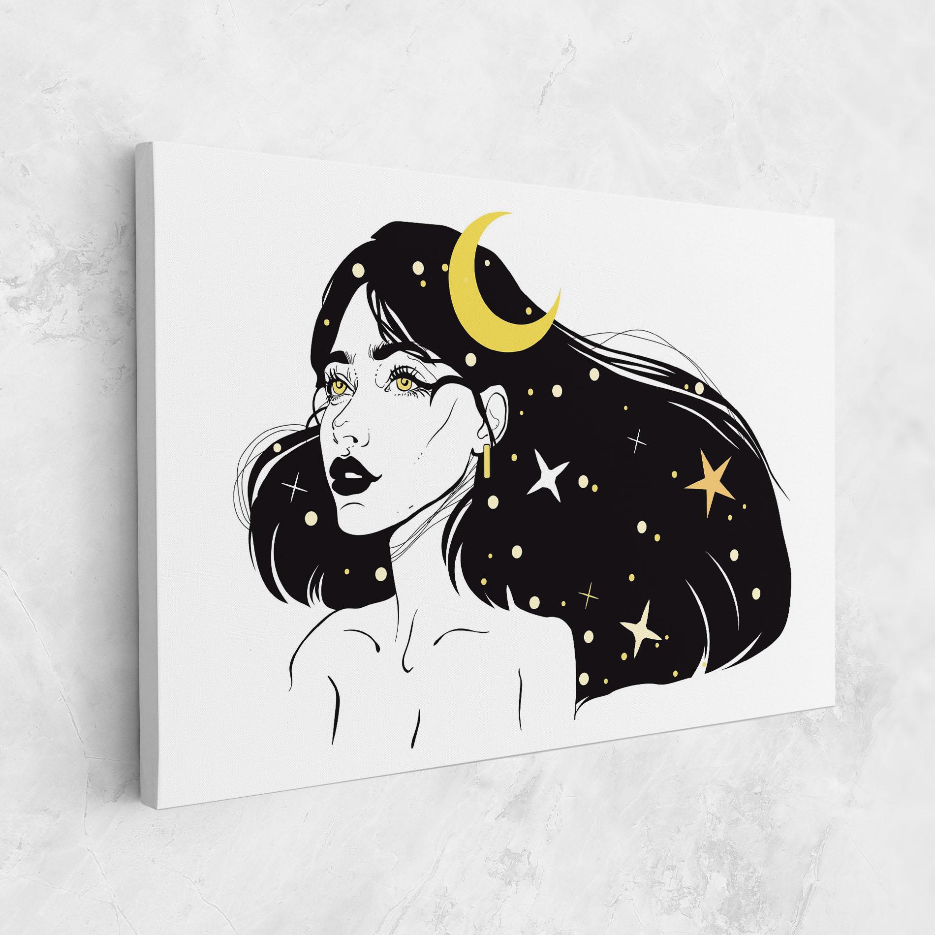 Leinwandbild Night Witch mockup 1