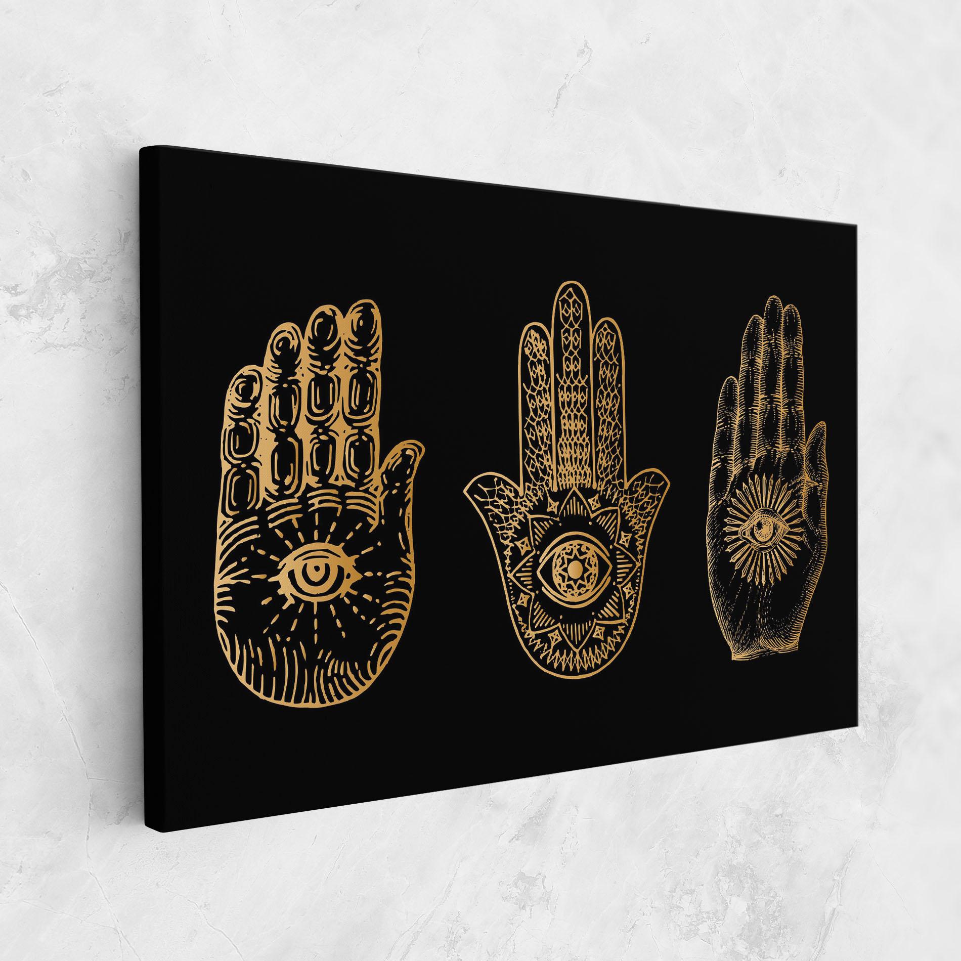 Leinwandbild Witch Gold Hands mockup 1