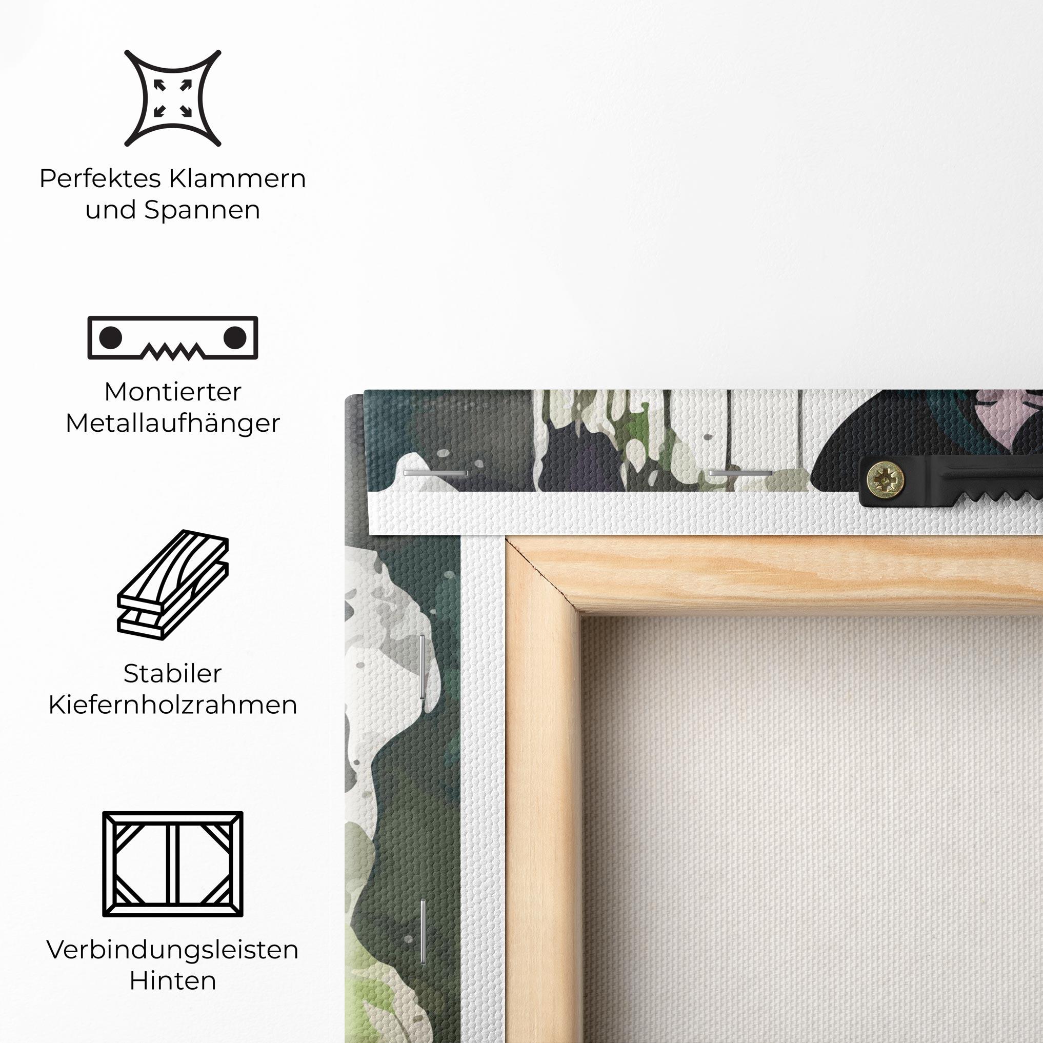 Leinwandbild Green Light Witch mockup 5