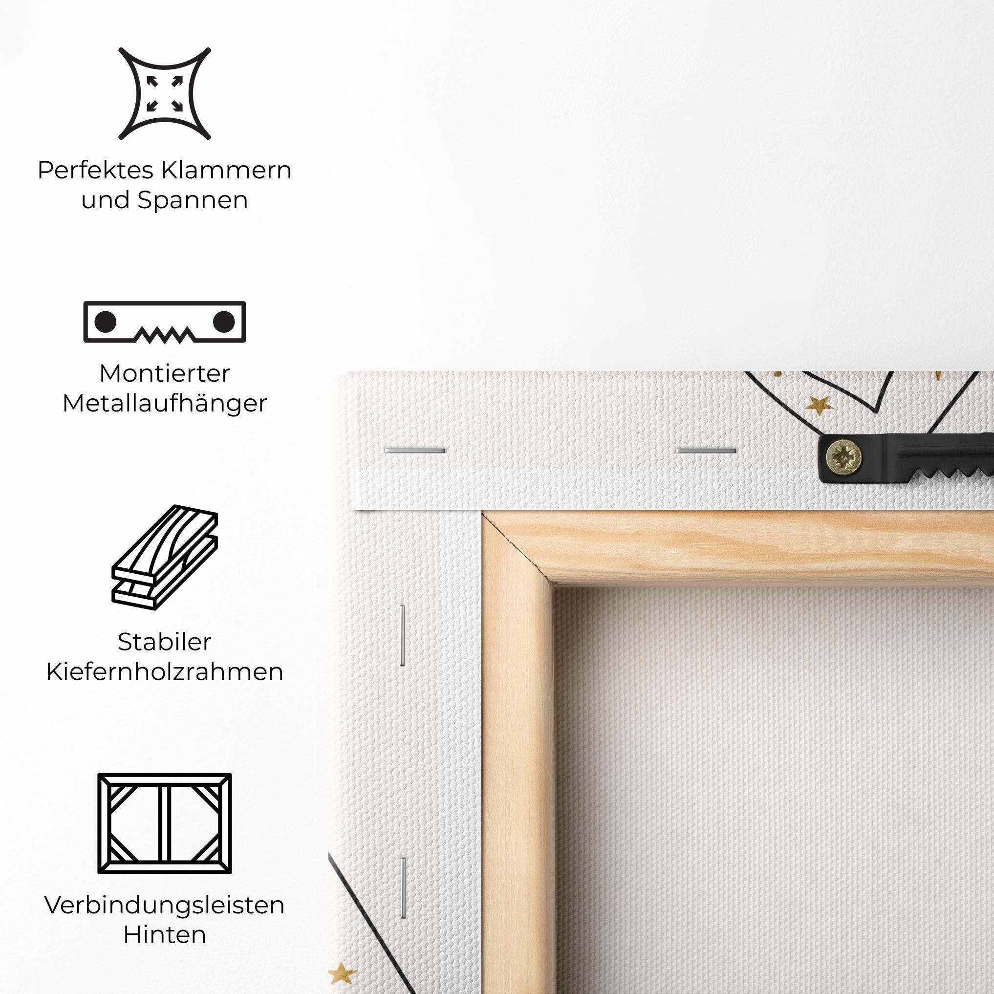 Leinwandbild Stars Witch mockup 5