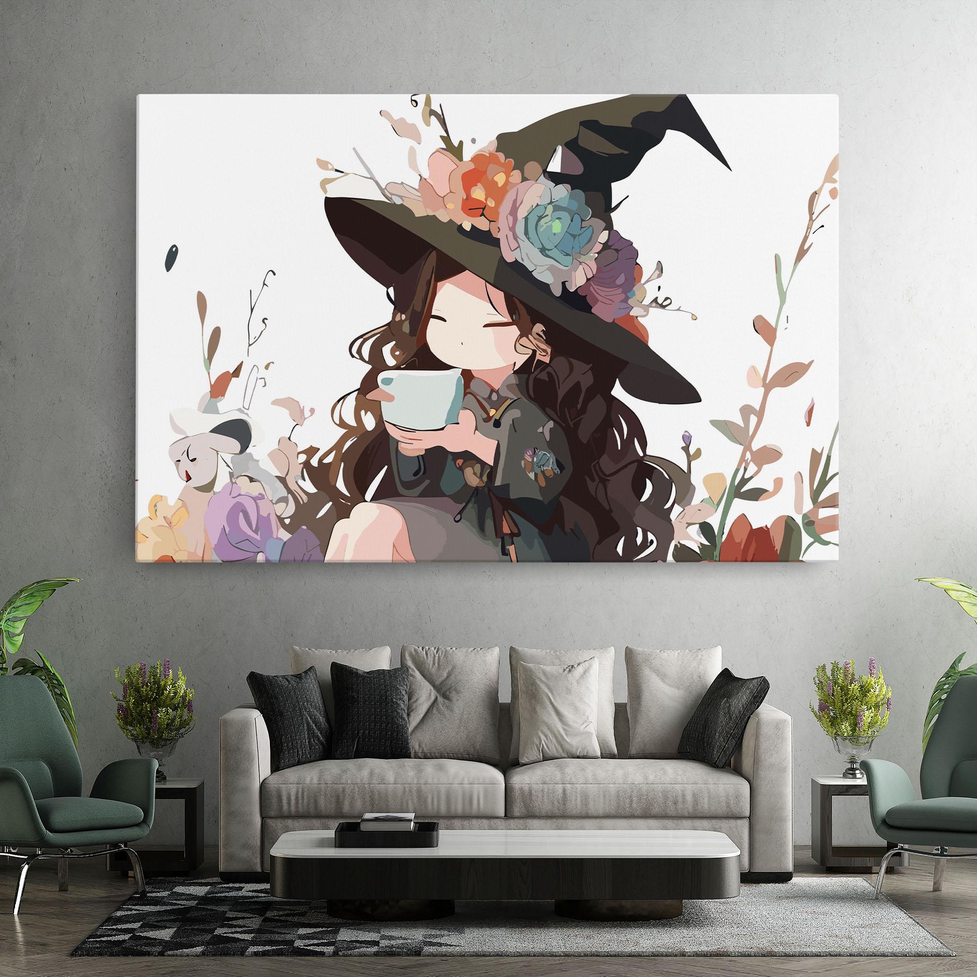 Leinwandbild Cute Witch mockup 7