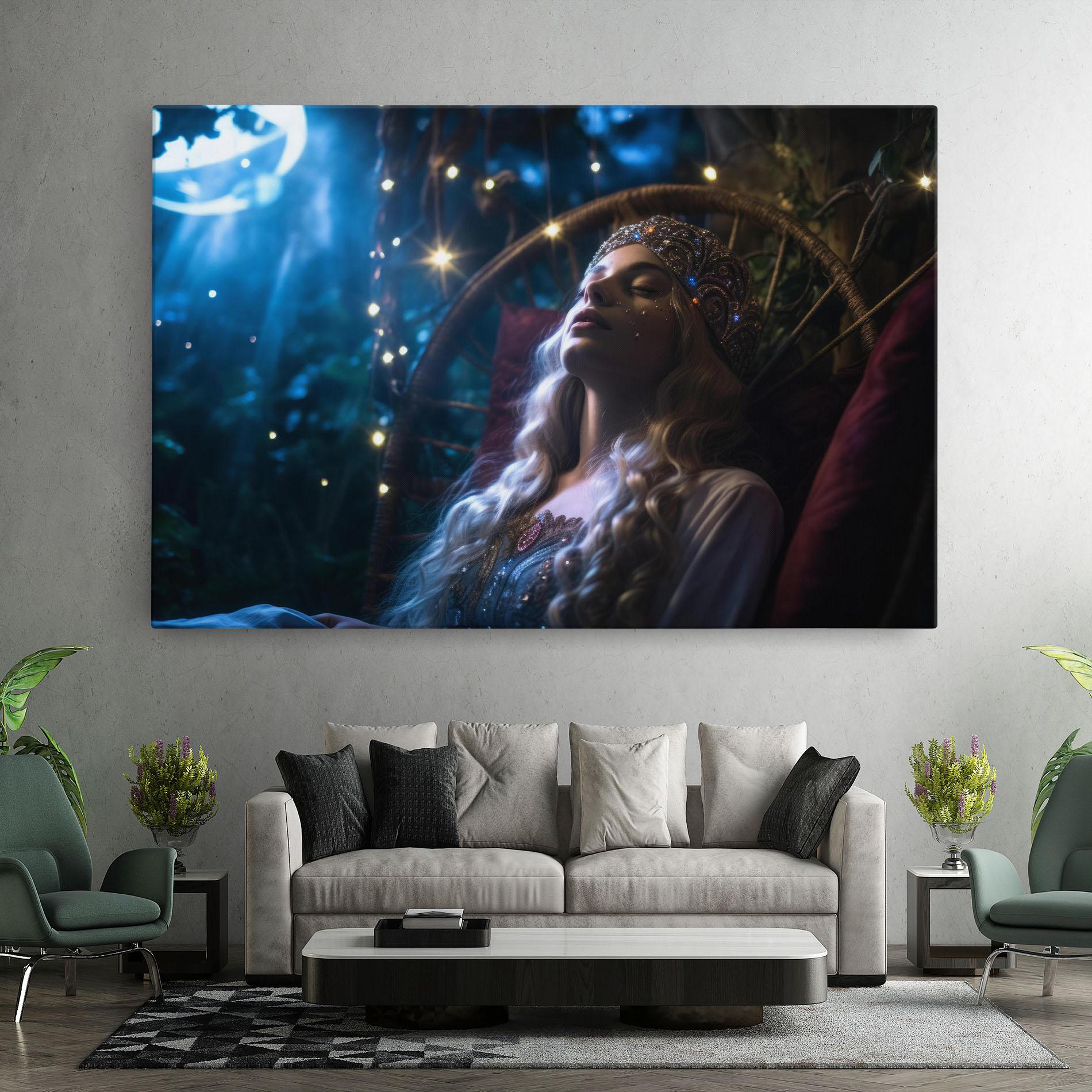 Leinwandbild Witch Sleeping mockup 7