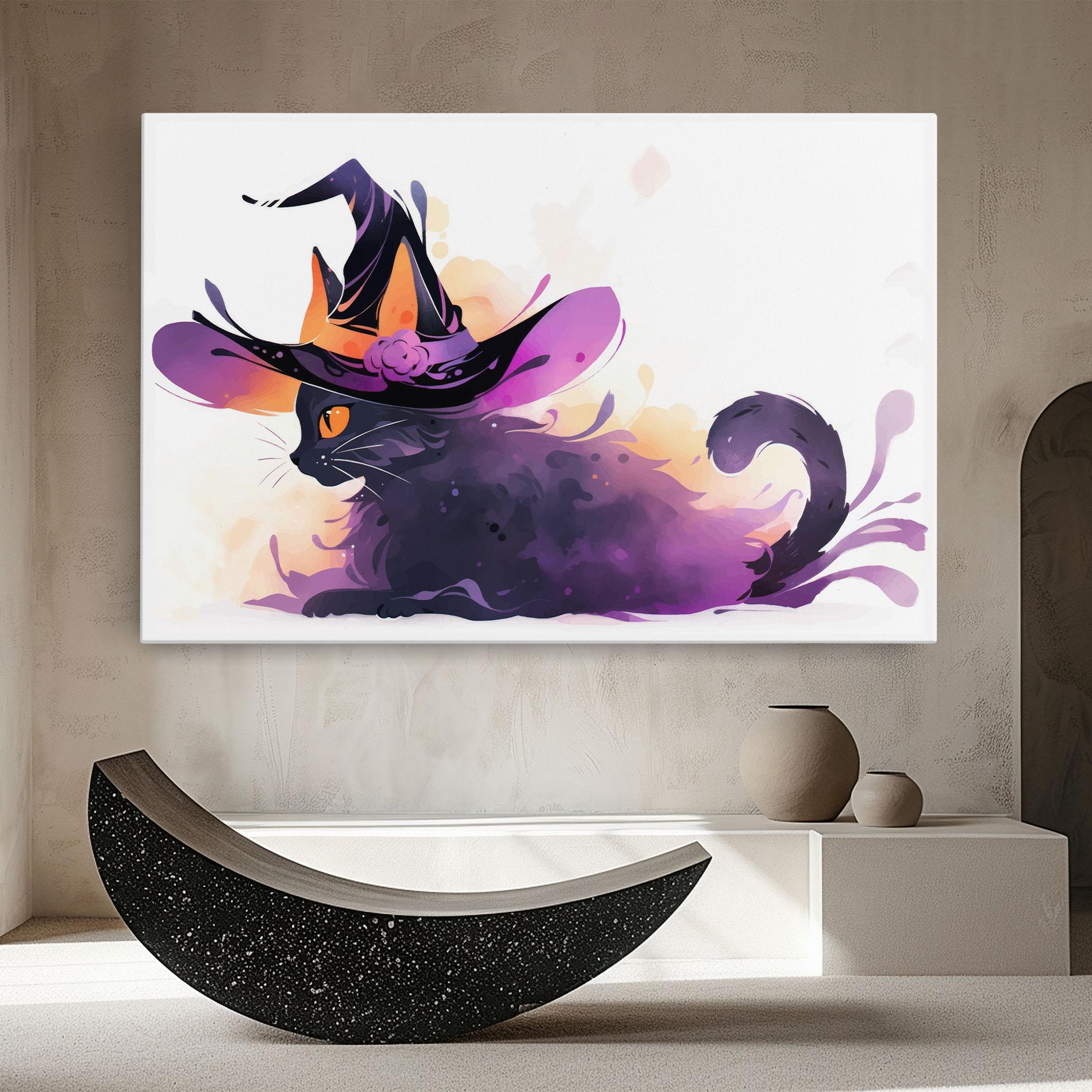 Leinwandbild Cat Witch mockup 8