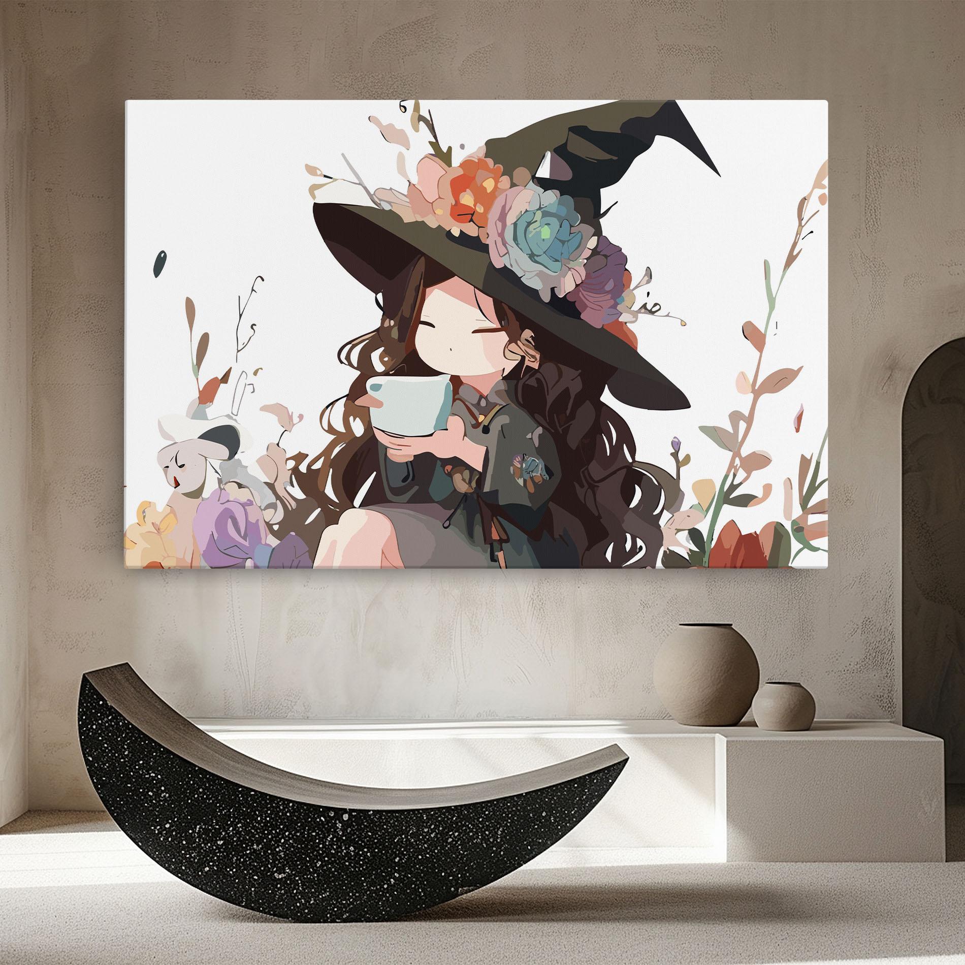 Leinwandbild Cute Witch mockup 8