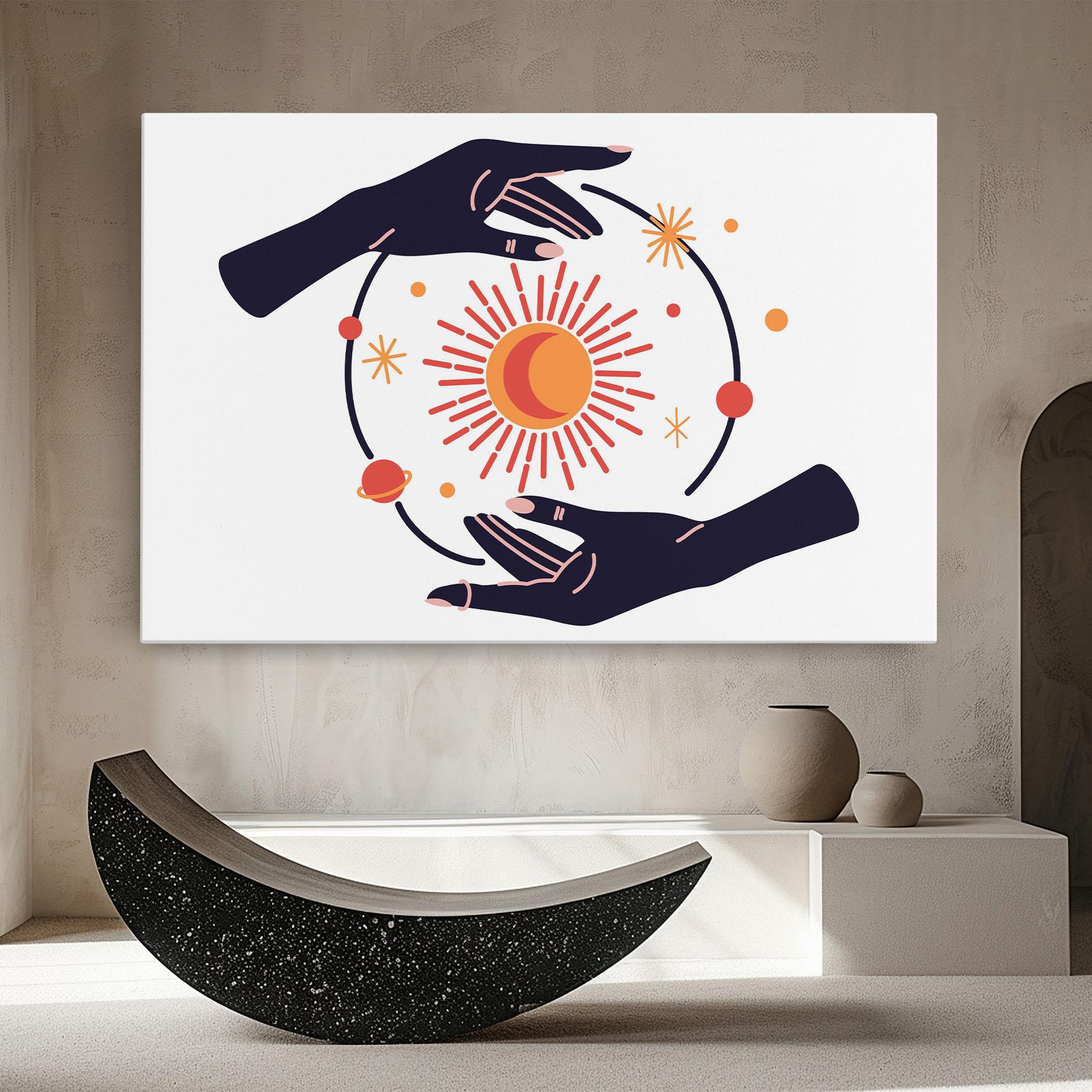 Leinwandbild Purple Magic Hands mockup 8