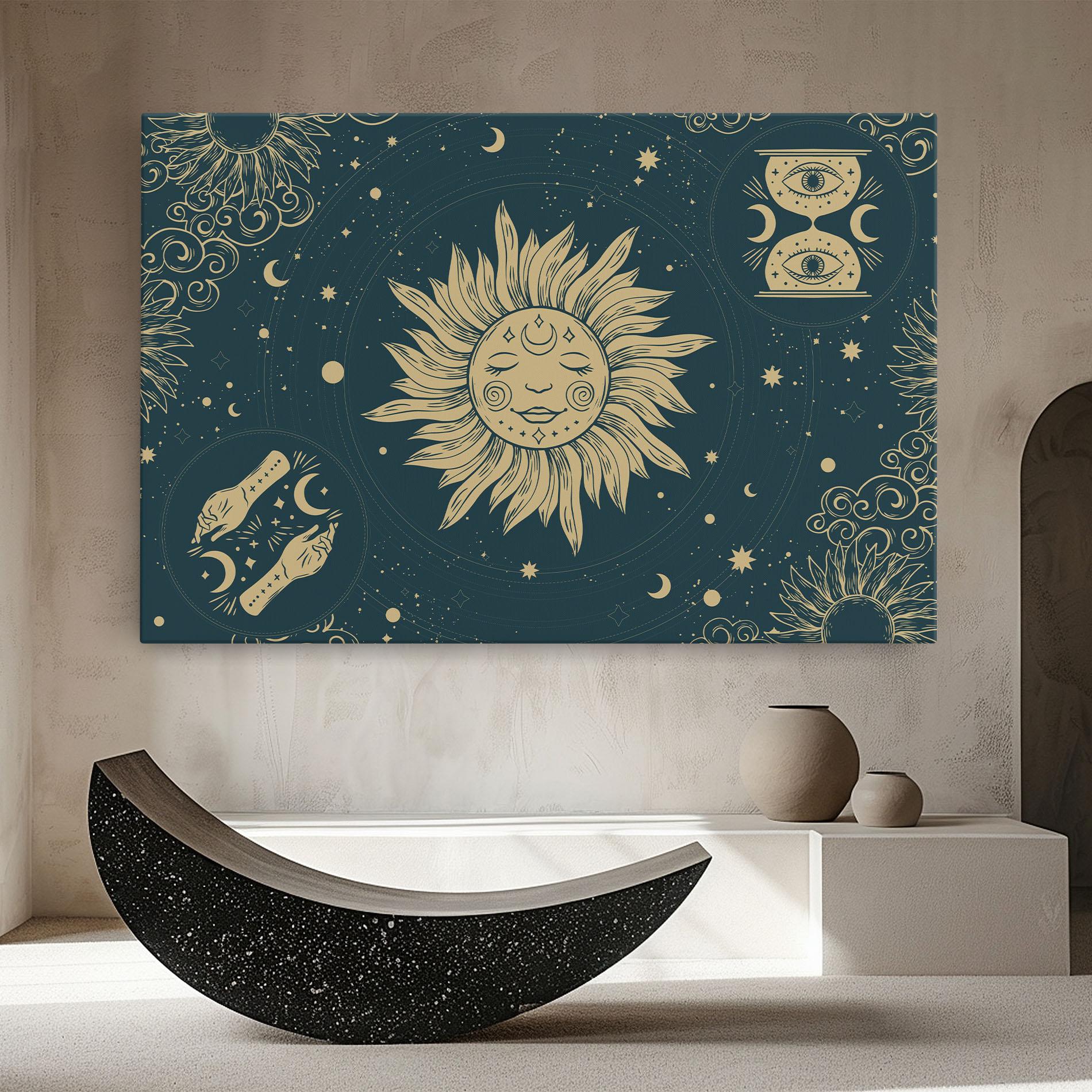 Leinwandbild Sun Face Magic mockup 8