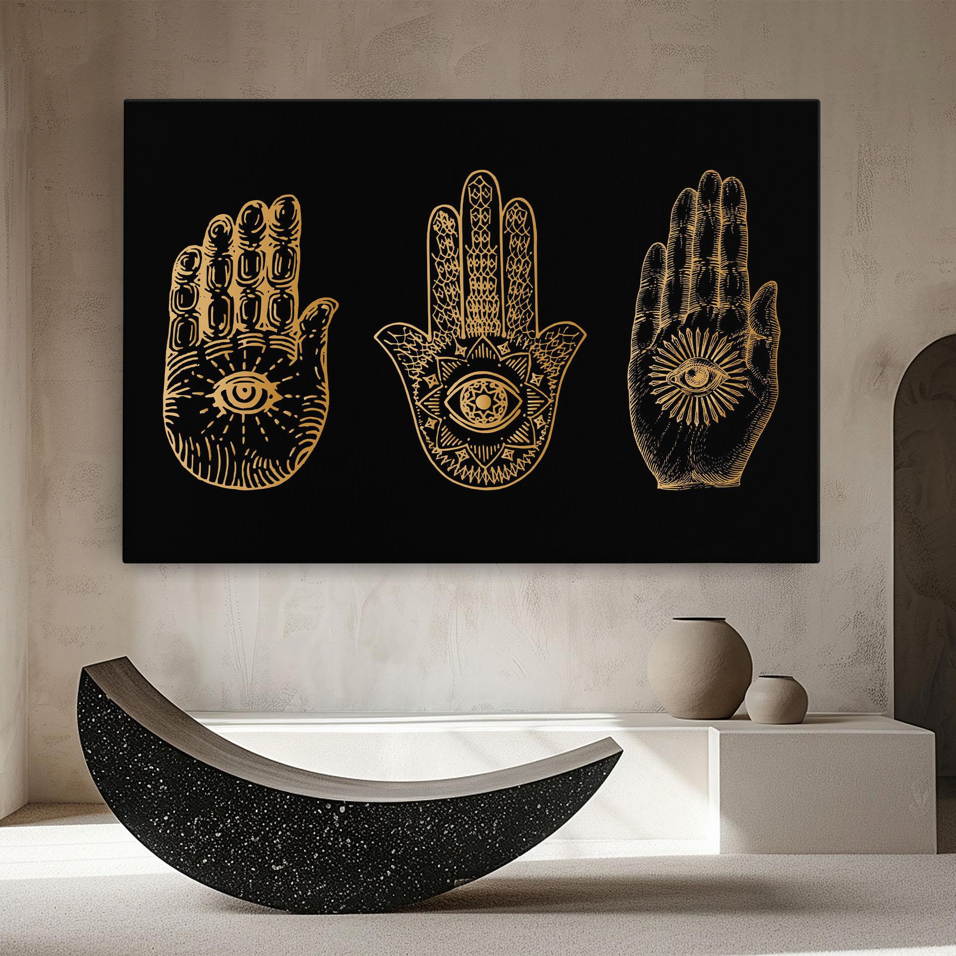 Leinwandbild Witch Gold Hands mockup 8