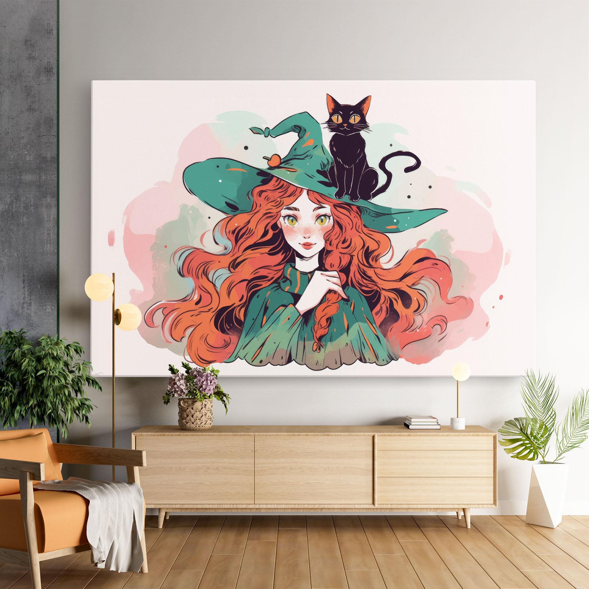 Leinwandbild Red Air Witch mockup 9