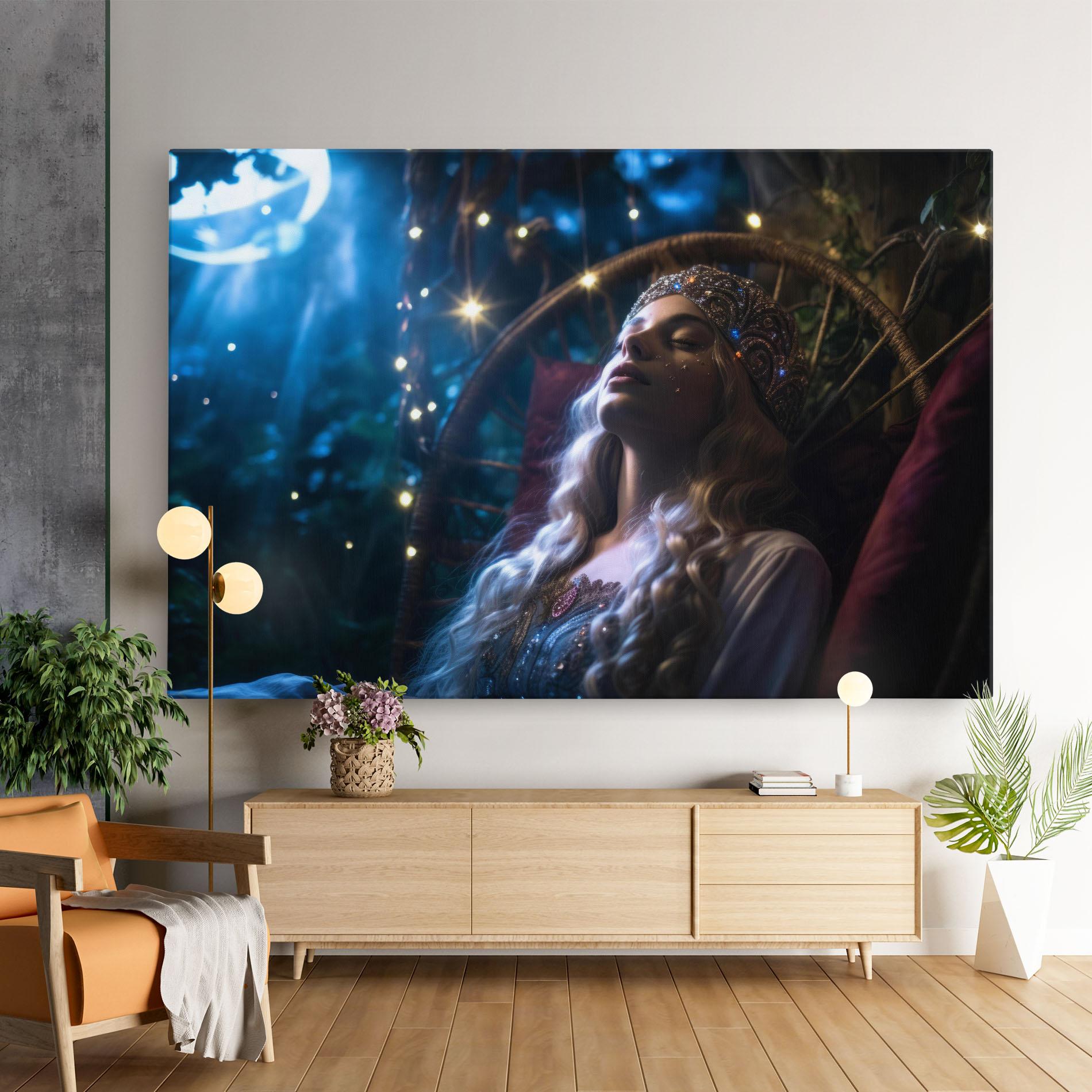 Leinwandbild Witch Sleeping mockup 9