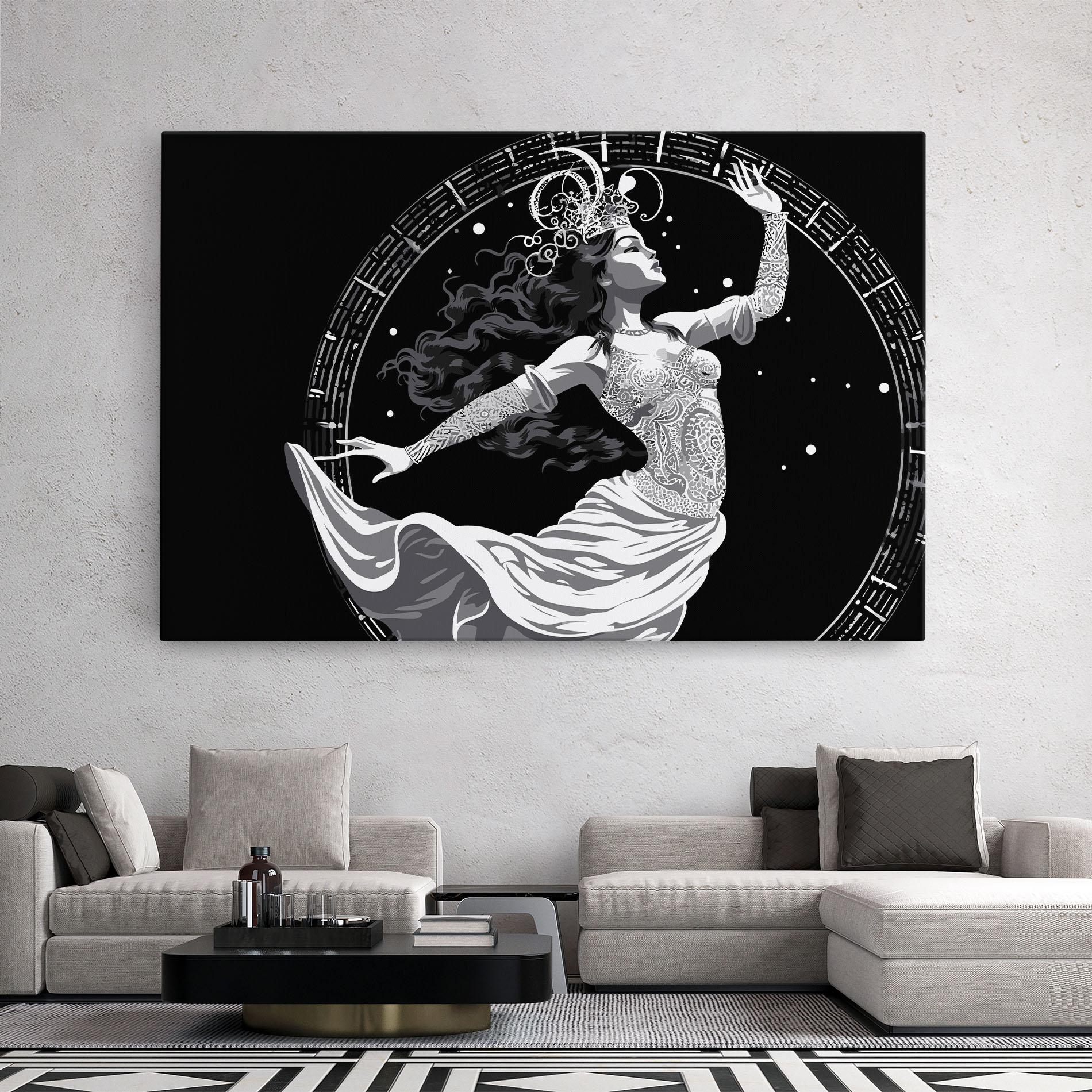 Leinwandbild Beautiful Witch mockup 2