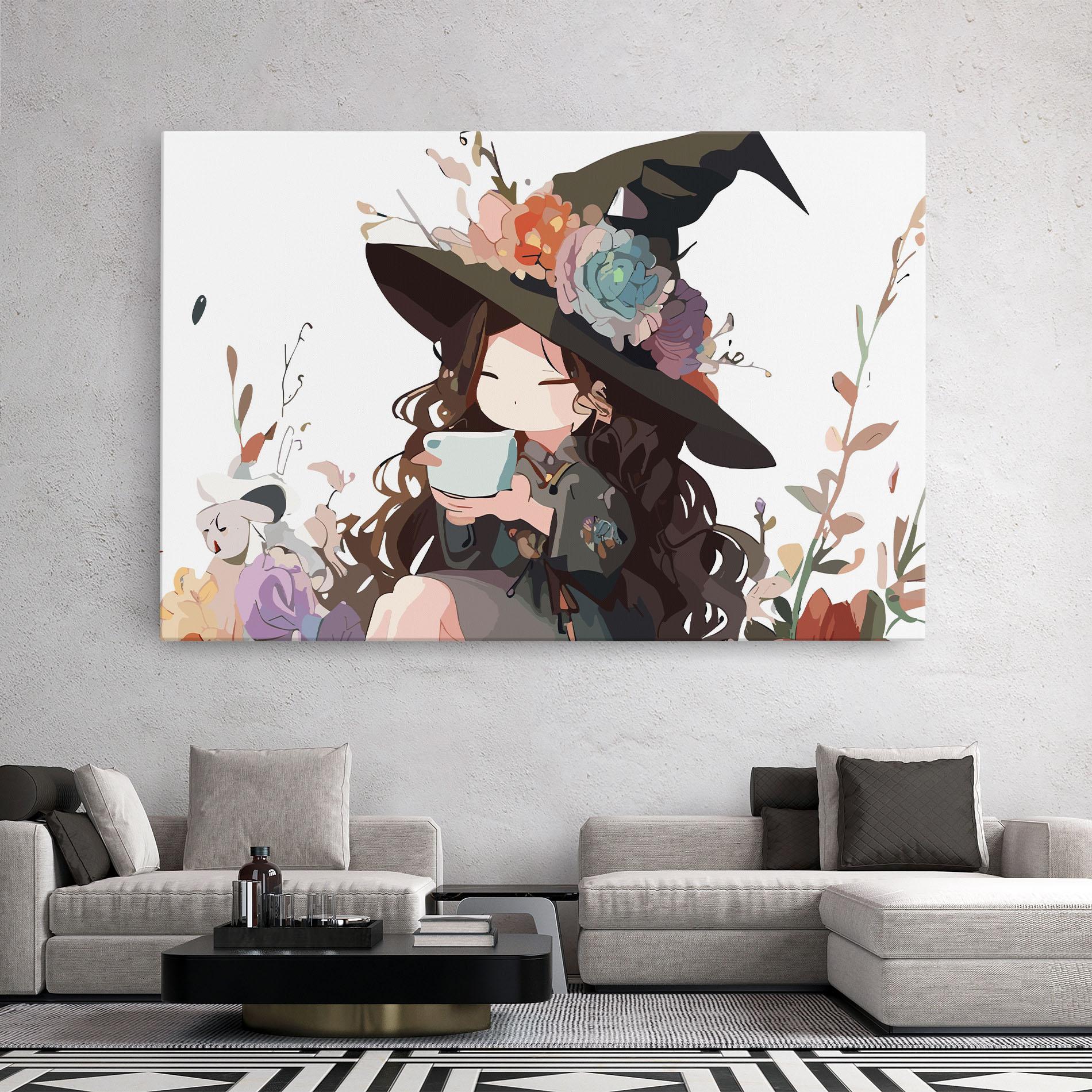 Leinwandbild Cute Witch mockup 2