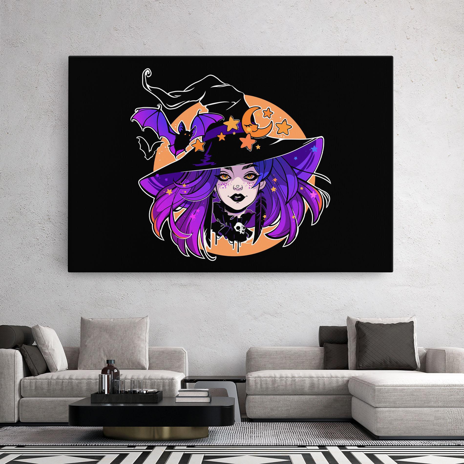 Leinwandbild Purple Witch mockup 2