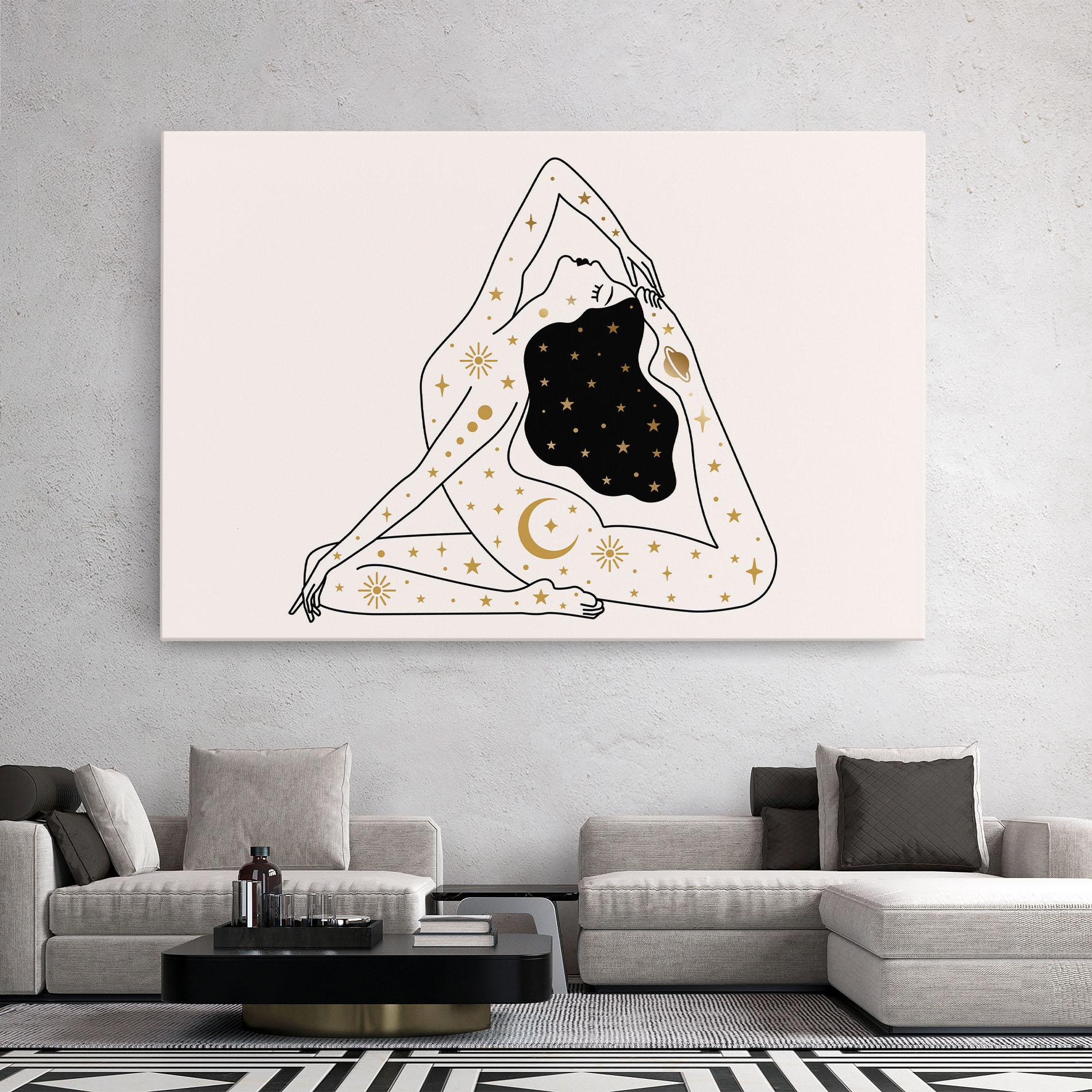 Leinwandbild Stars Witch mockup 2