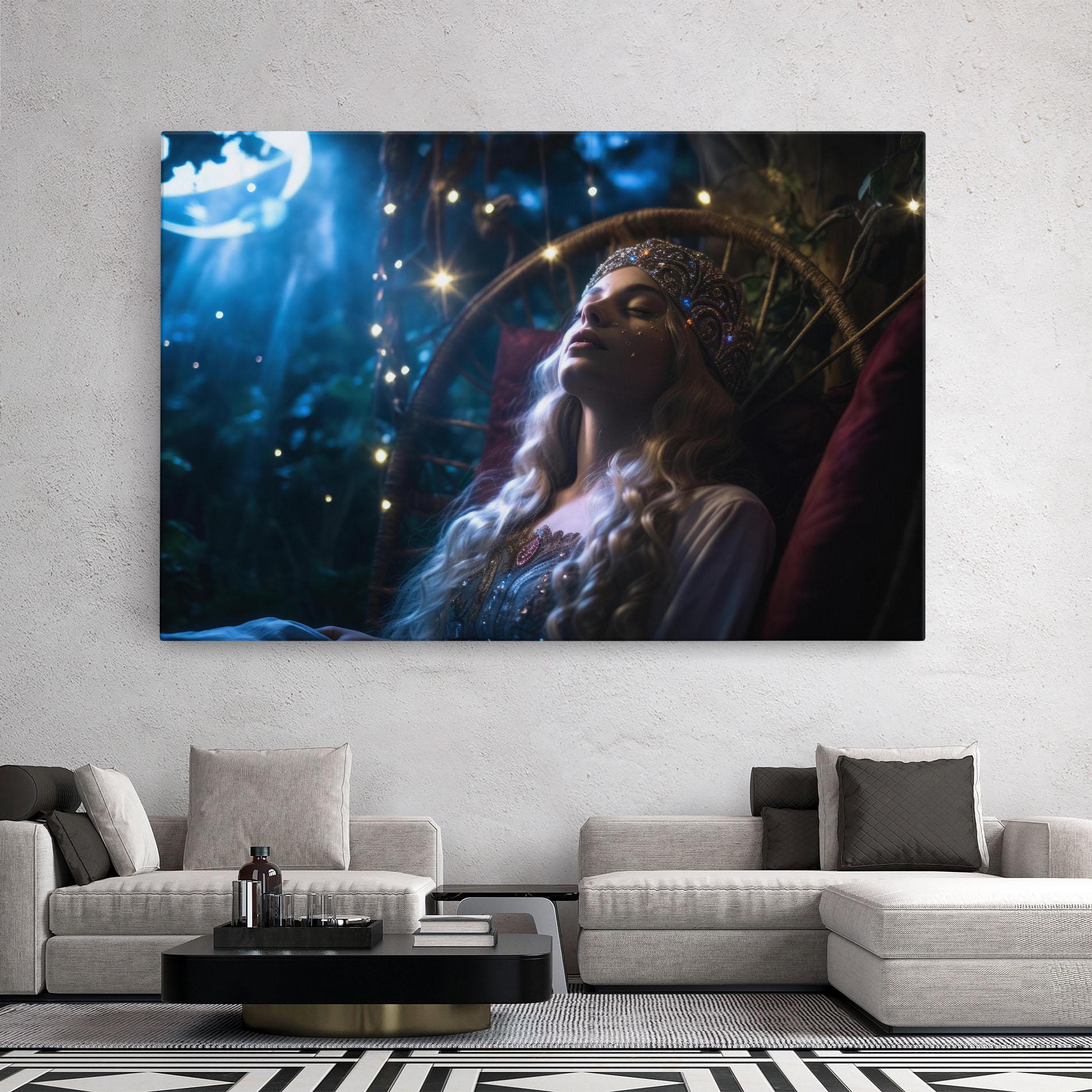 Leinwandbild Witch Sleeping mockup 2