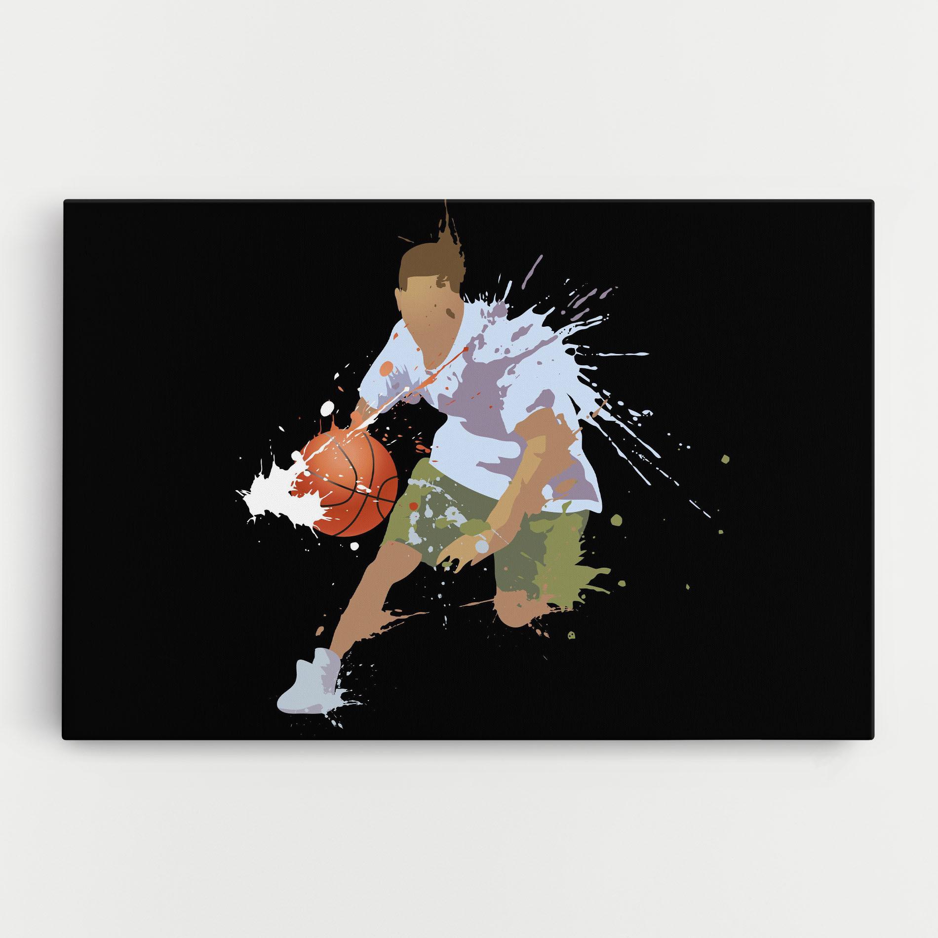 Leinwandbild Basket Splash mockup 0