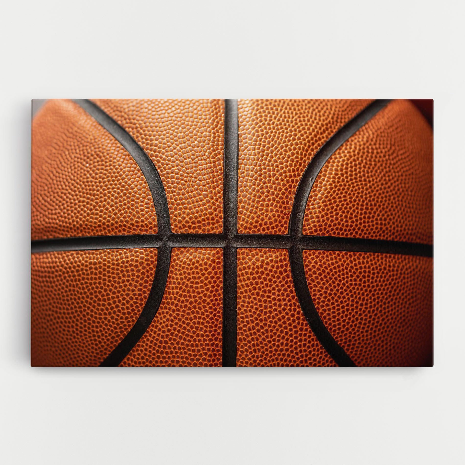 Close Up Leather Basketball mockup 0