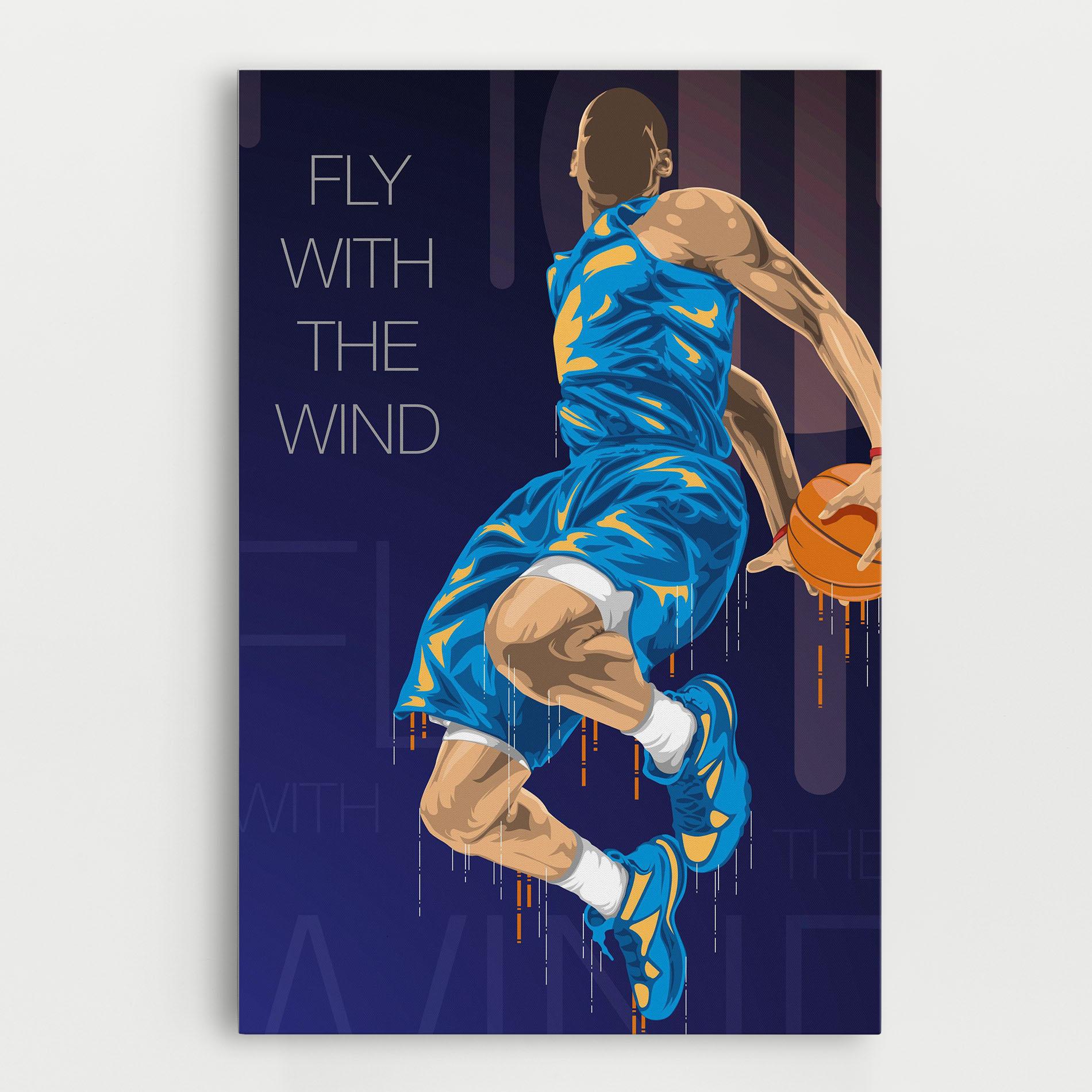 Leinwandbild Fly With The Wind mockup 0