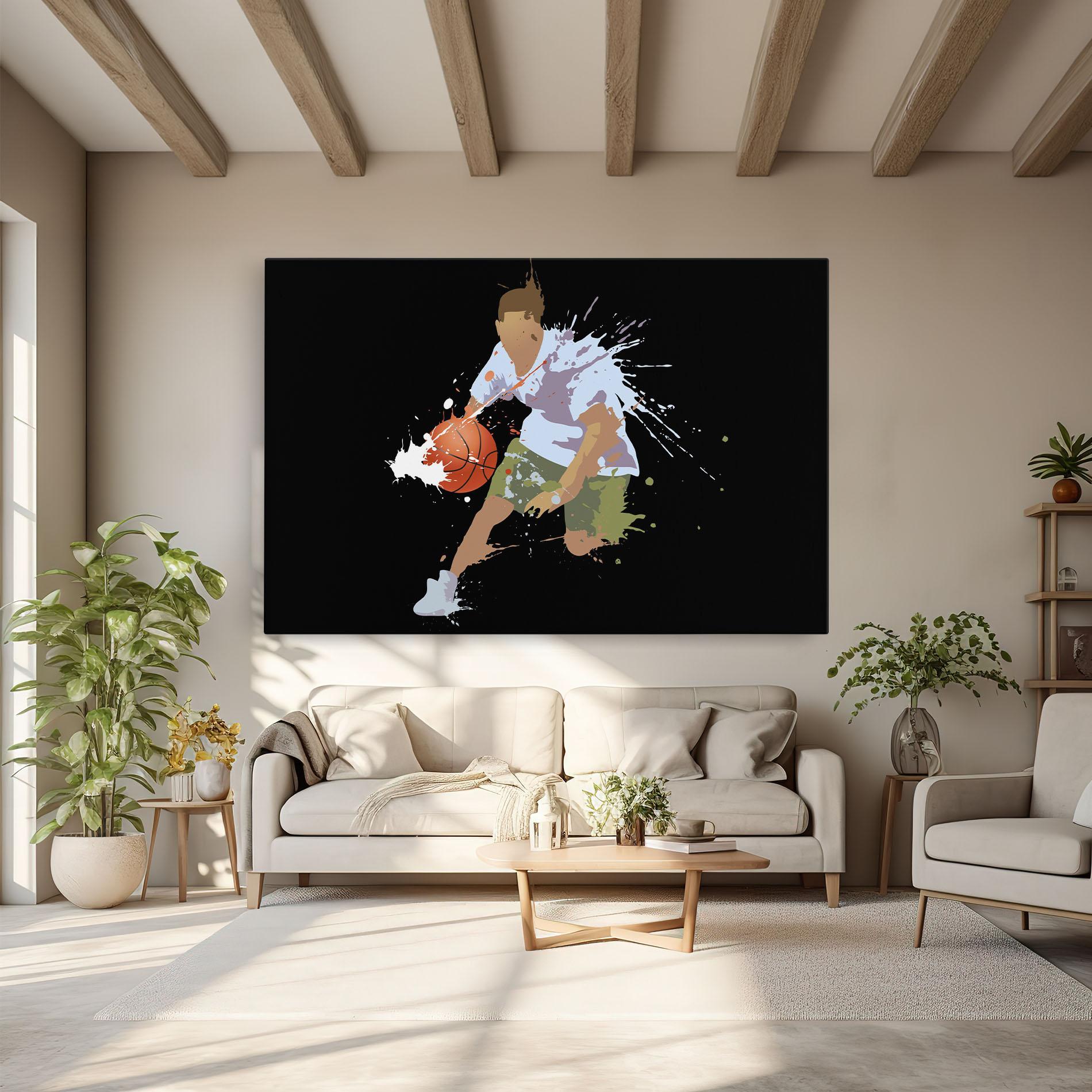 Leinwandbild Basket Splash mockup 6