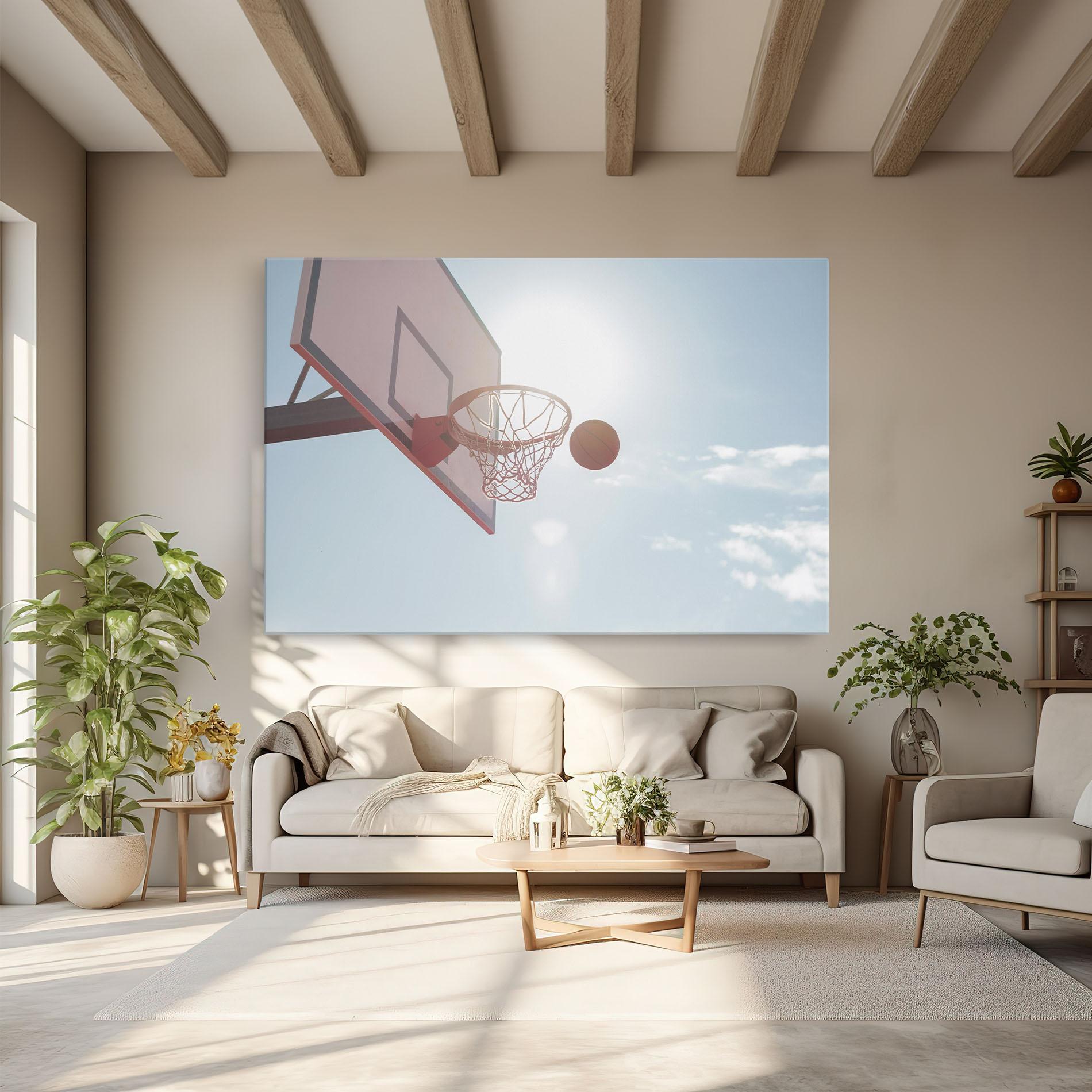 Leinwandbild Basketball Hoop mockup 6