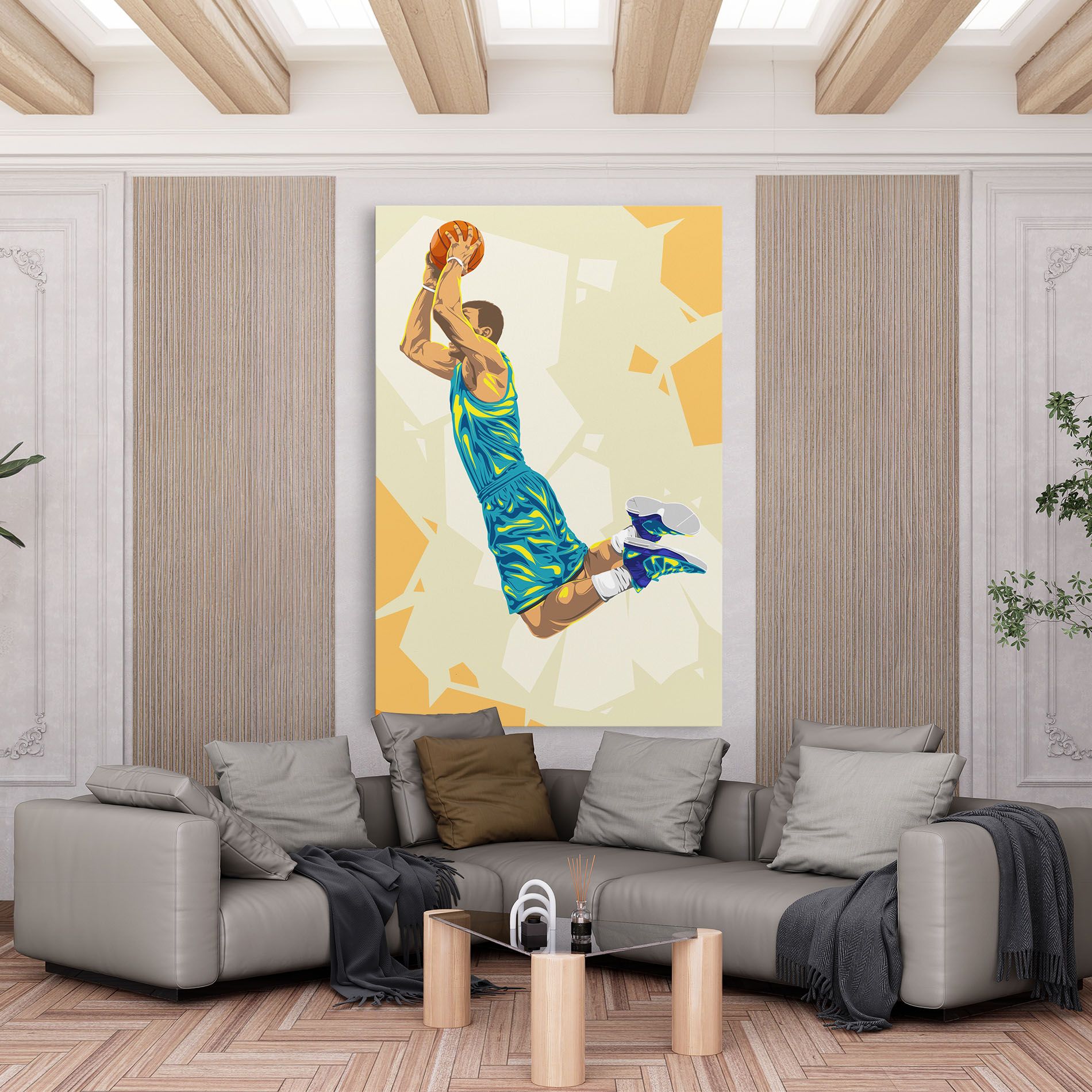 Basketball Dunk Pose mockup 6