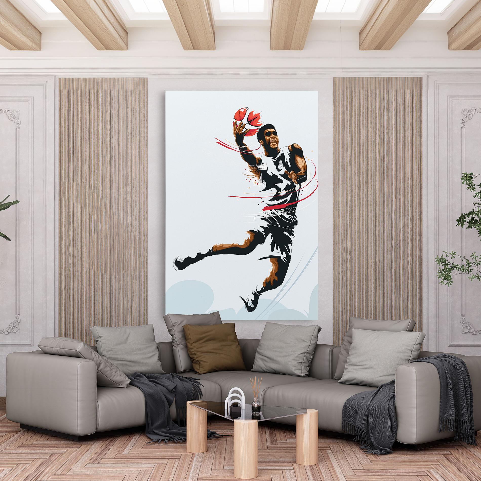 Leinwandbild Basketball Shot mockup 6