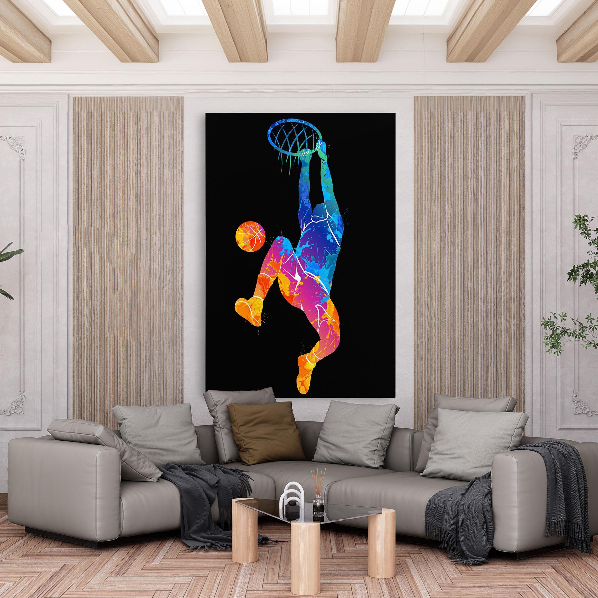 Leinwandbild Blue Basket Hoop mockup 6