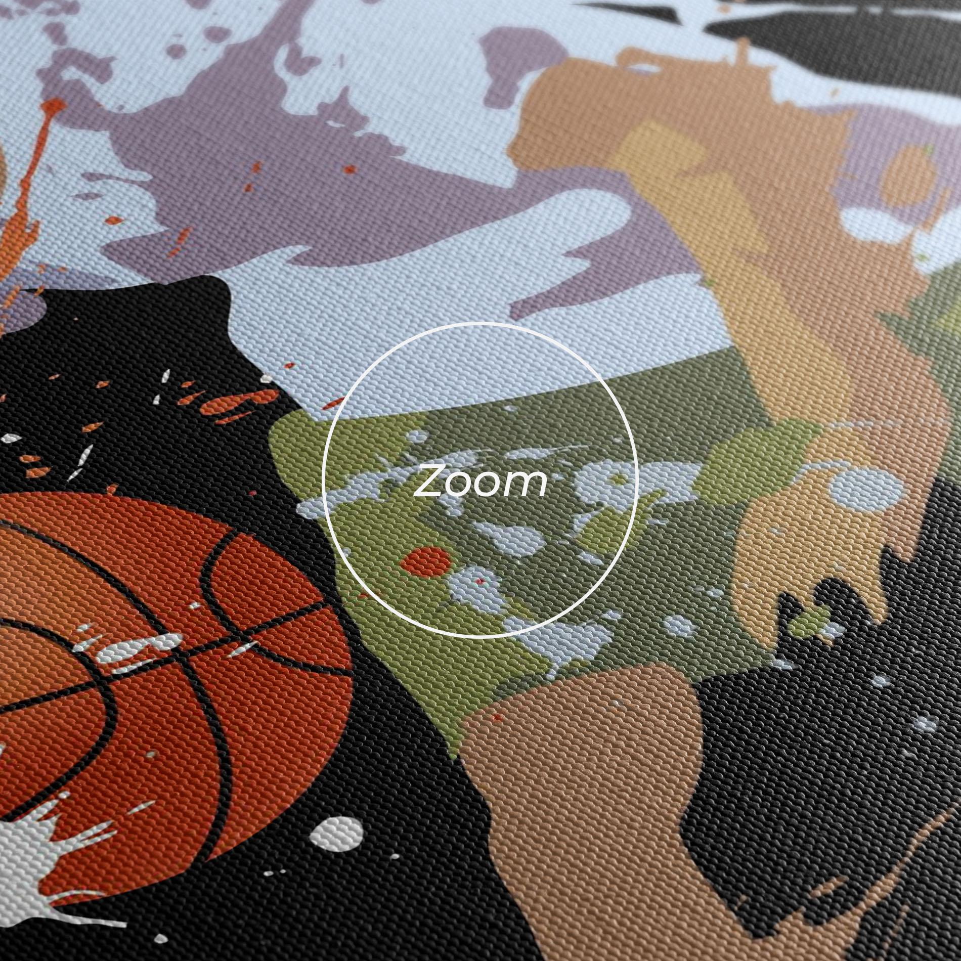 Leinwandbild Basket Splash mockup 3